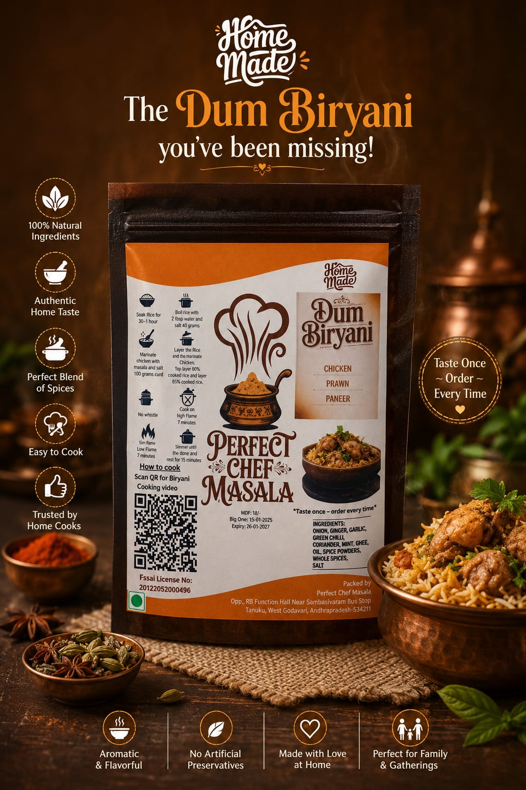 Perfect Chef Masala – Dum Biryani