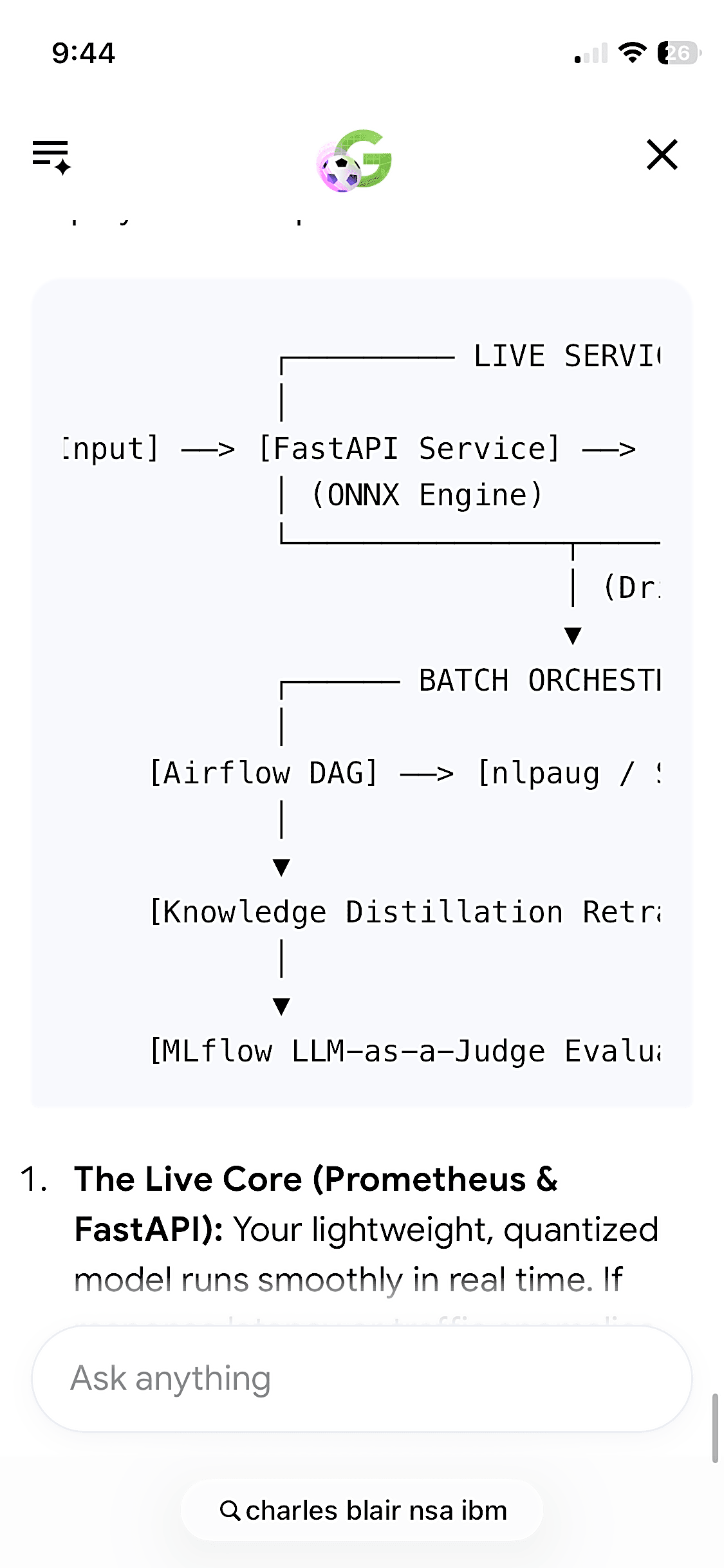 Full ml ops workflow to verification layer
