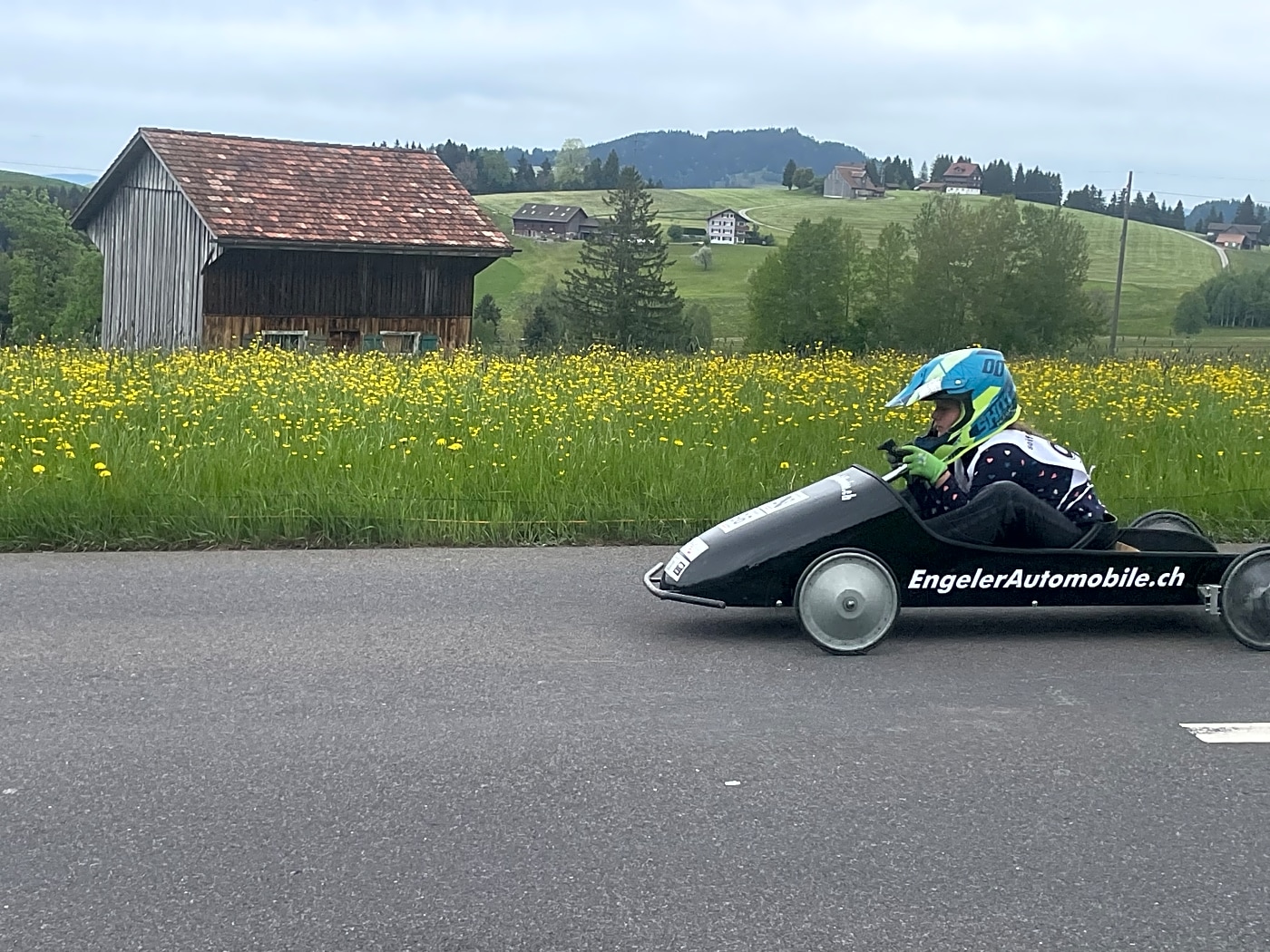 Swiss go kart racing