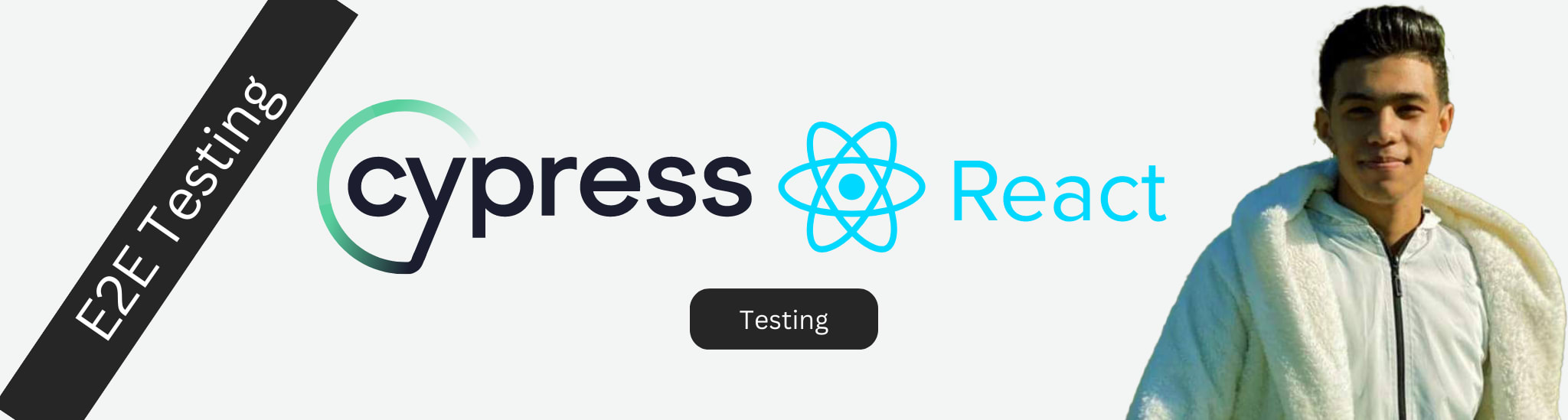 Add a test to the React application using Cypress 2023