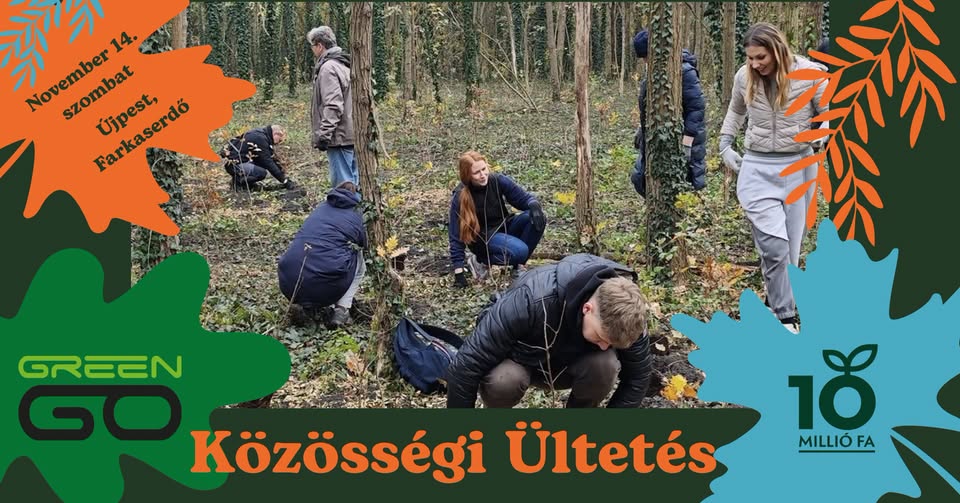 Közösségi ültetés a Farkaserdőben
