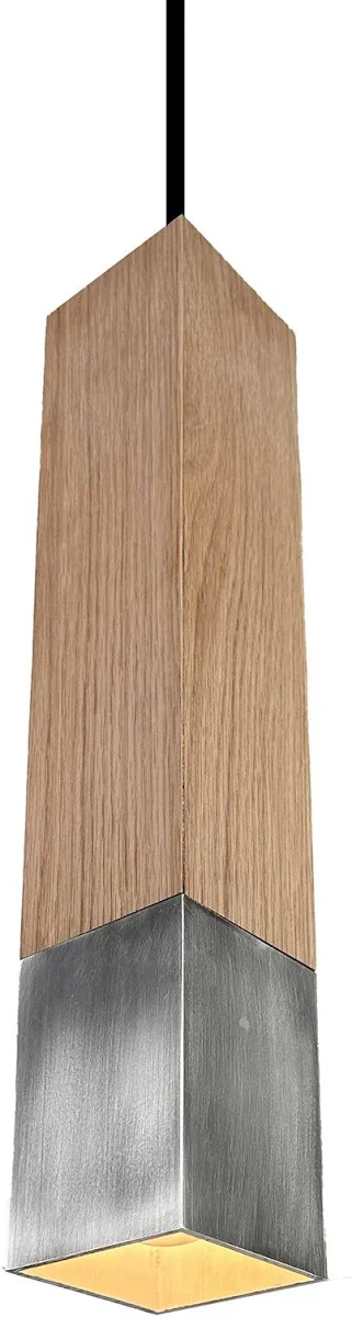 Pendant — metal + wood