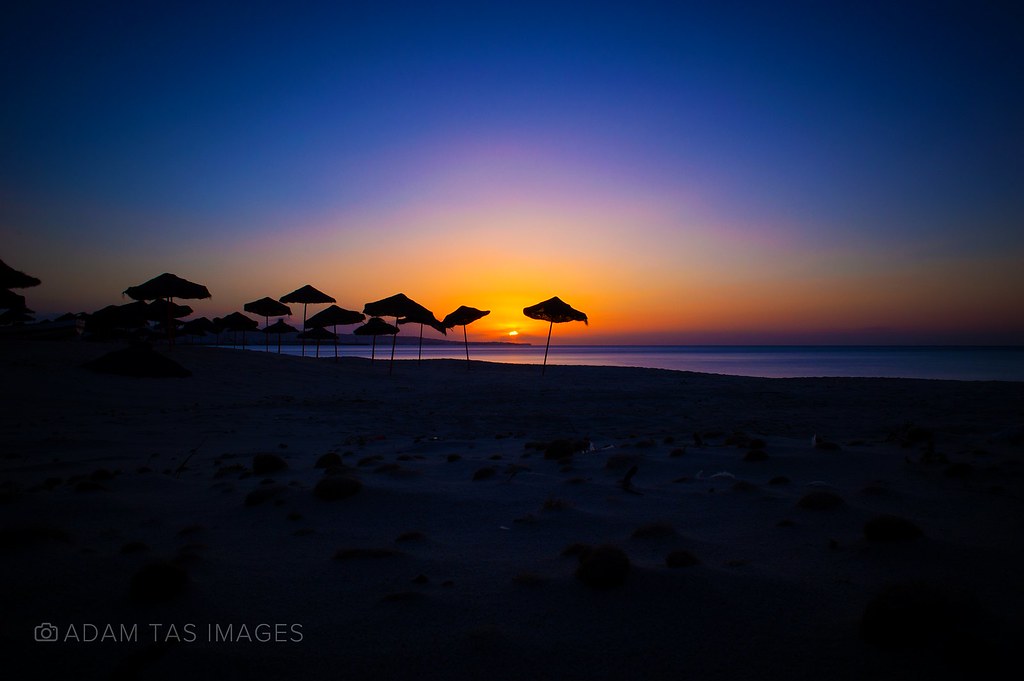 Tunisia Beach Sunset