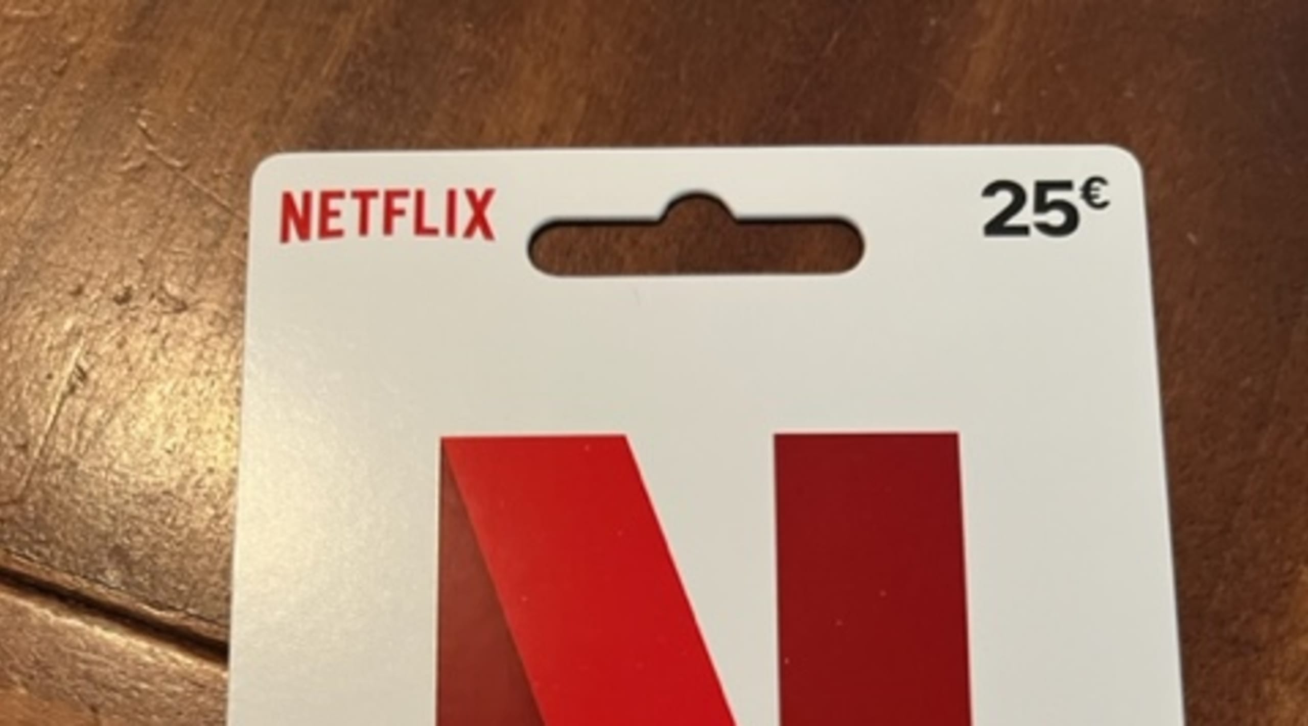 Gutschein für € Netflix 25