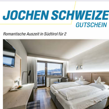 Bild der Flash Chance: 🎄 Jochen-Schweizer-Gutschein: Südtirol-Auszeit für 2 oder flexibel einlösbar