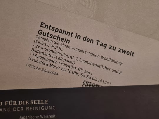 Bild der Flash Chance: Gutschein "Entspannt in den Tag zu zweit" - Auszeit für 2 Personen