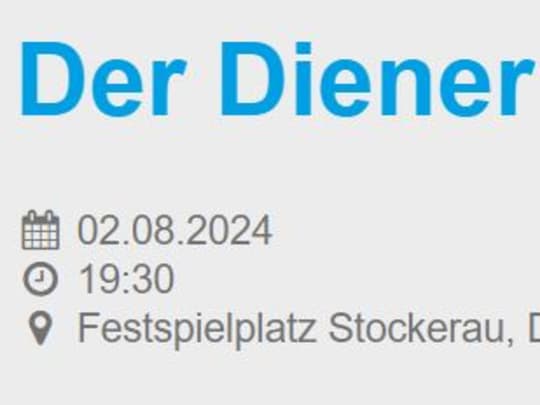 Bild der Flash Chance: Diener 2er Herren - 2 Tickets