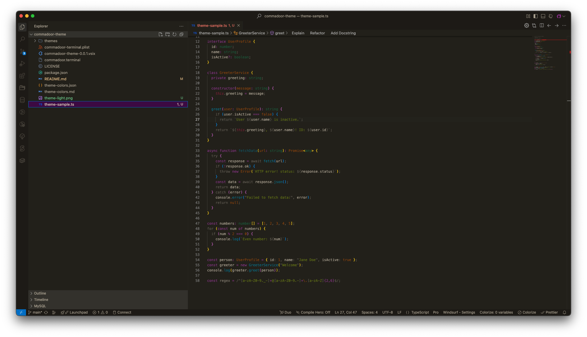 Dark Theme