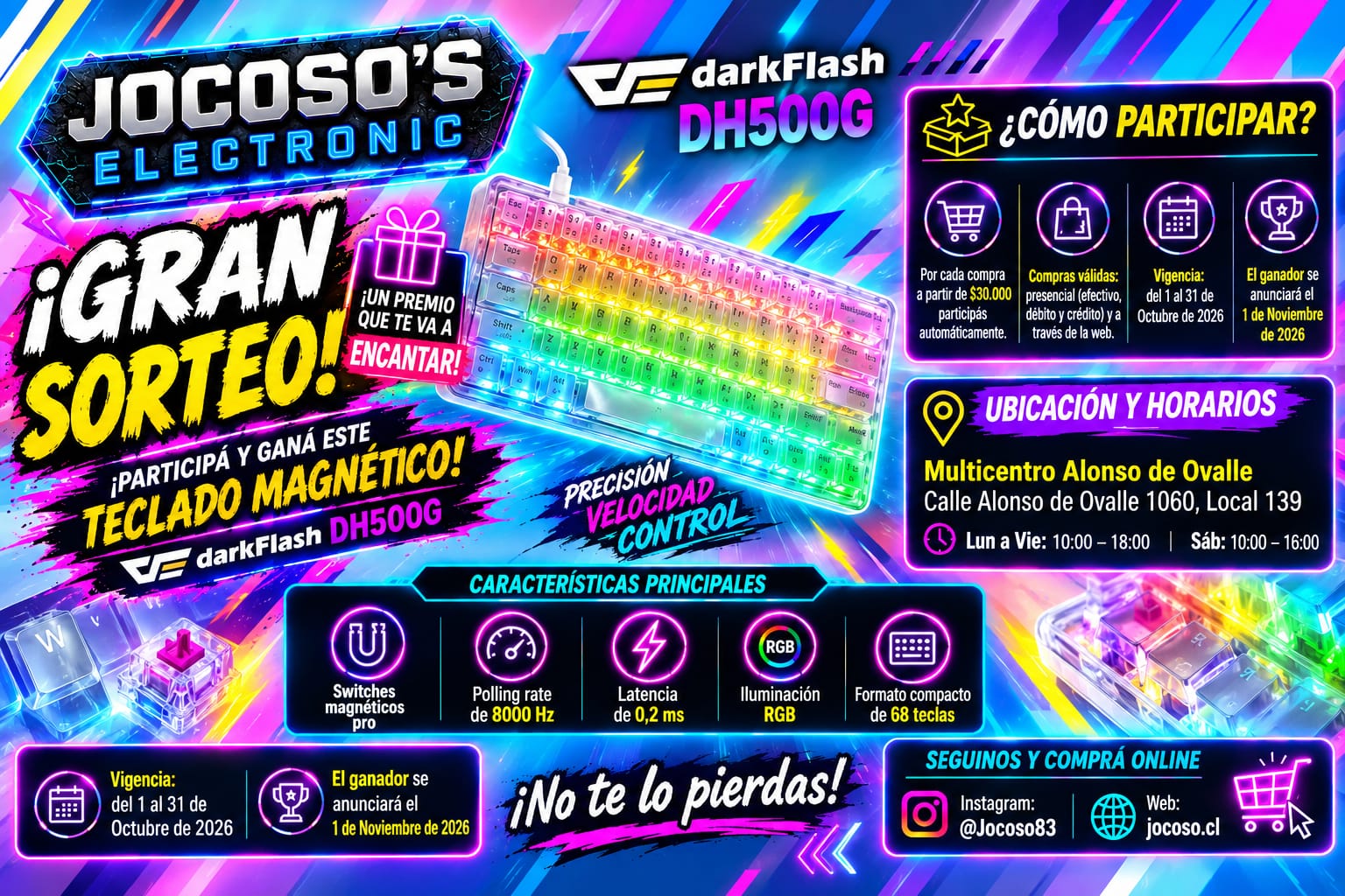 Gran Concurso de Teclado Magnético Darkflash DH500G