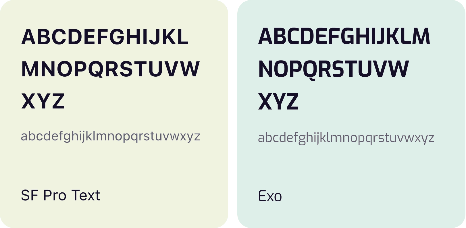 Fonts used in Hello Pal and Communities