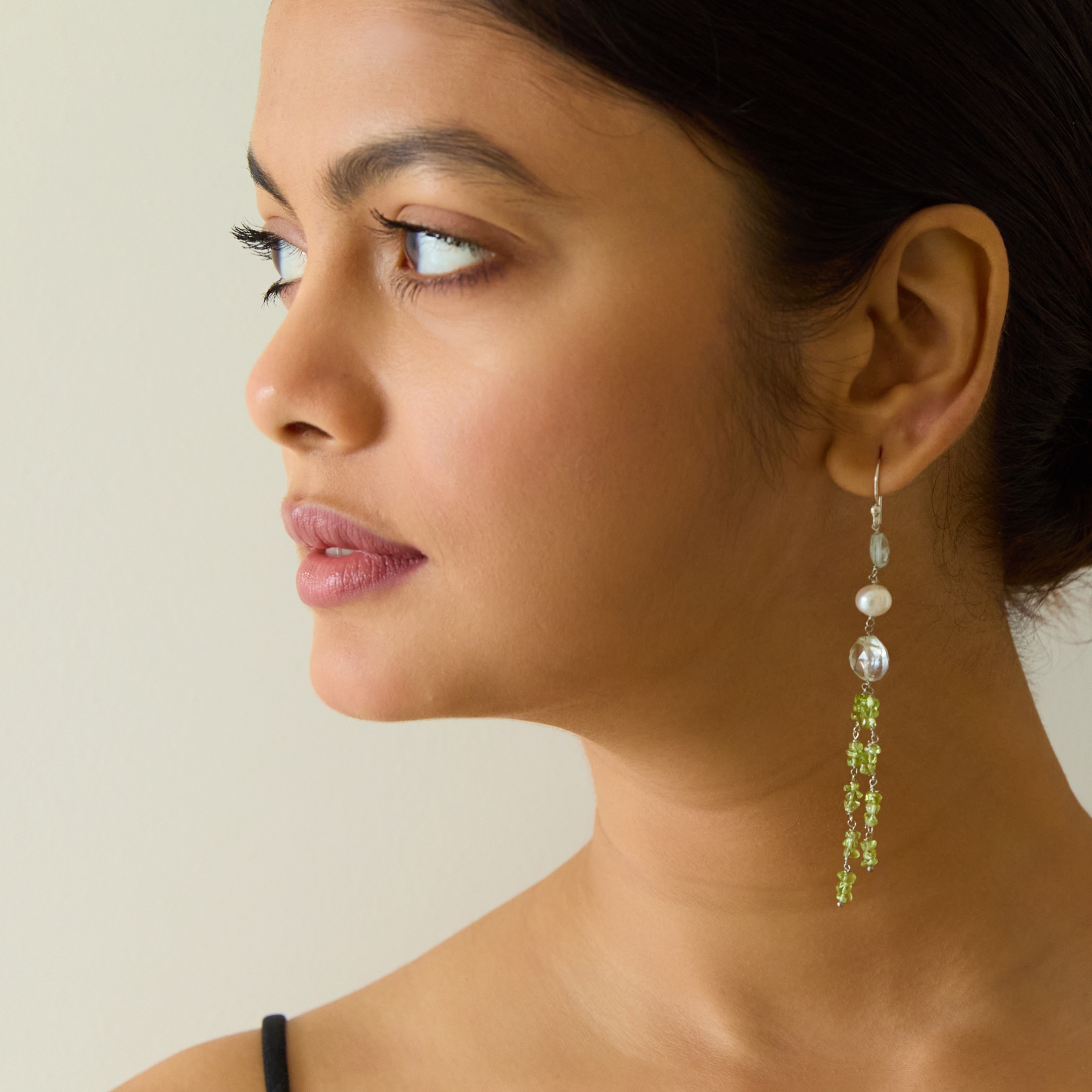 Verdant Mist Earrings — worn