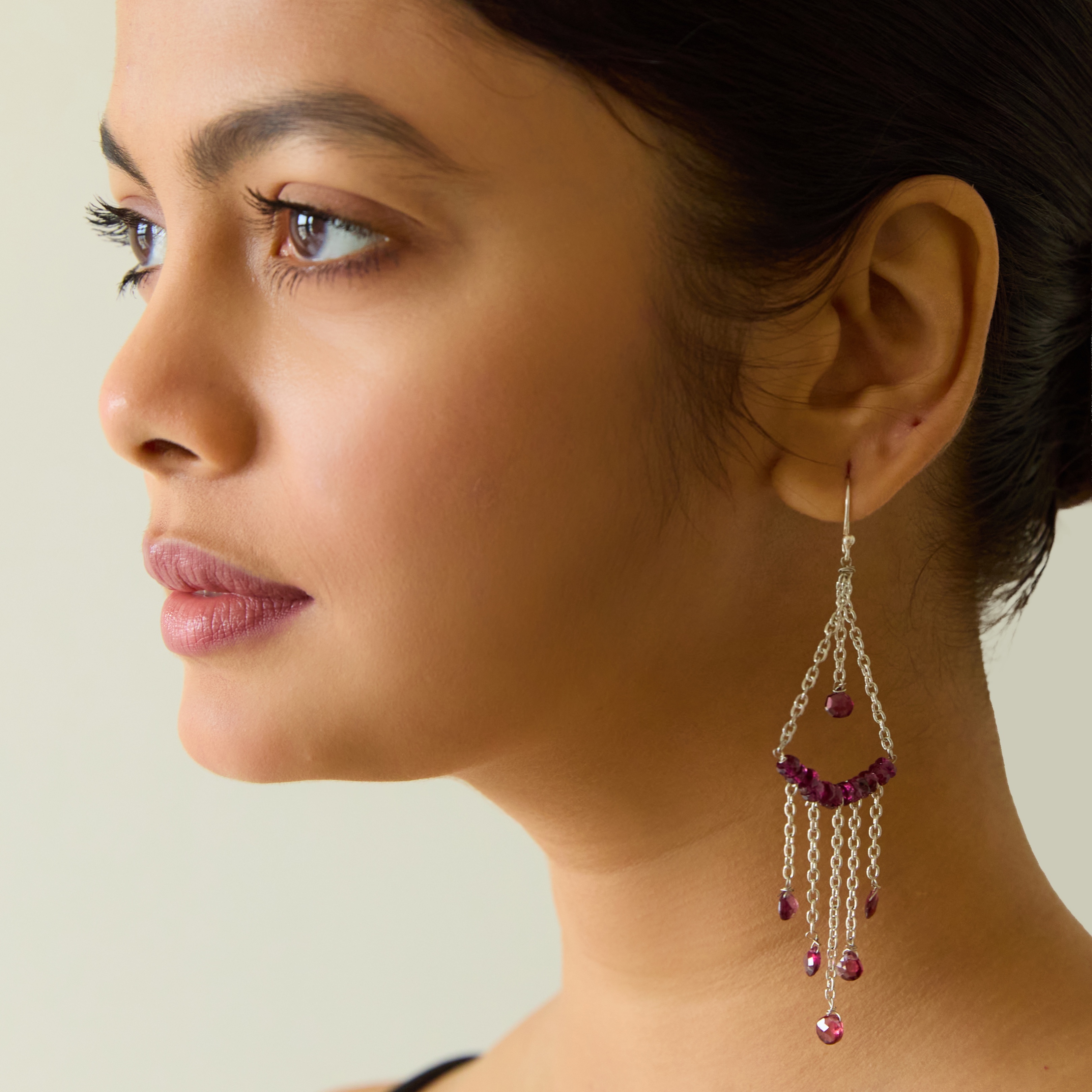 Velvet Bloom Earrings — worn