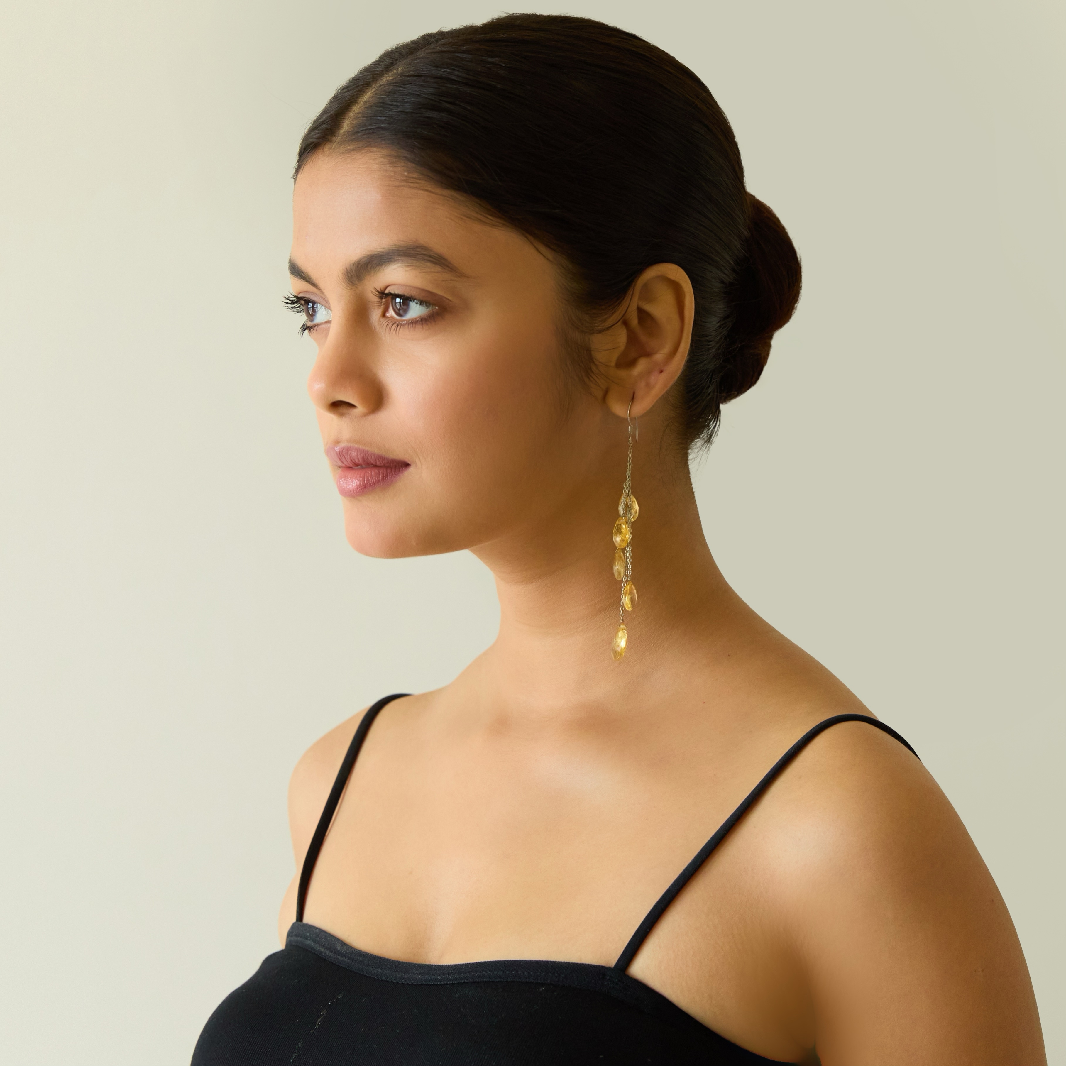 Sunfall Earrings — worn