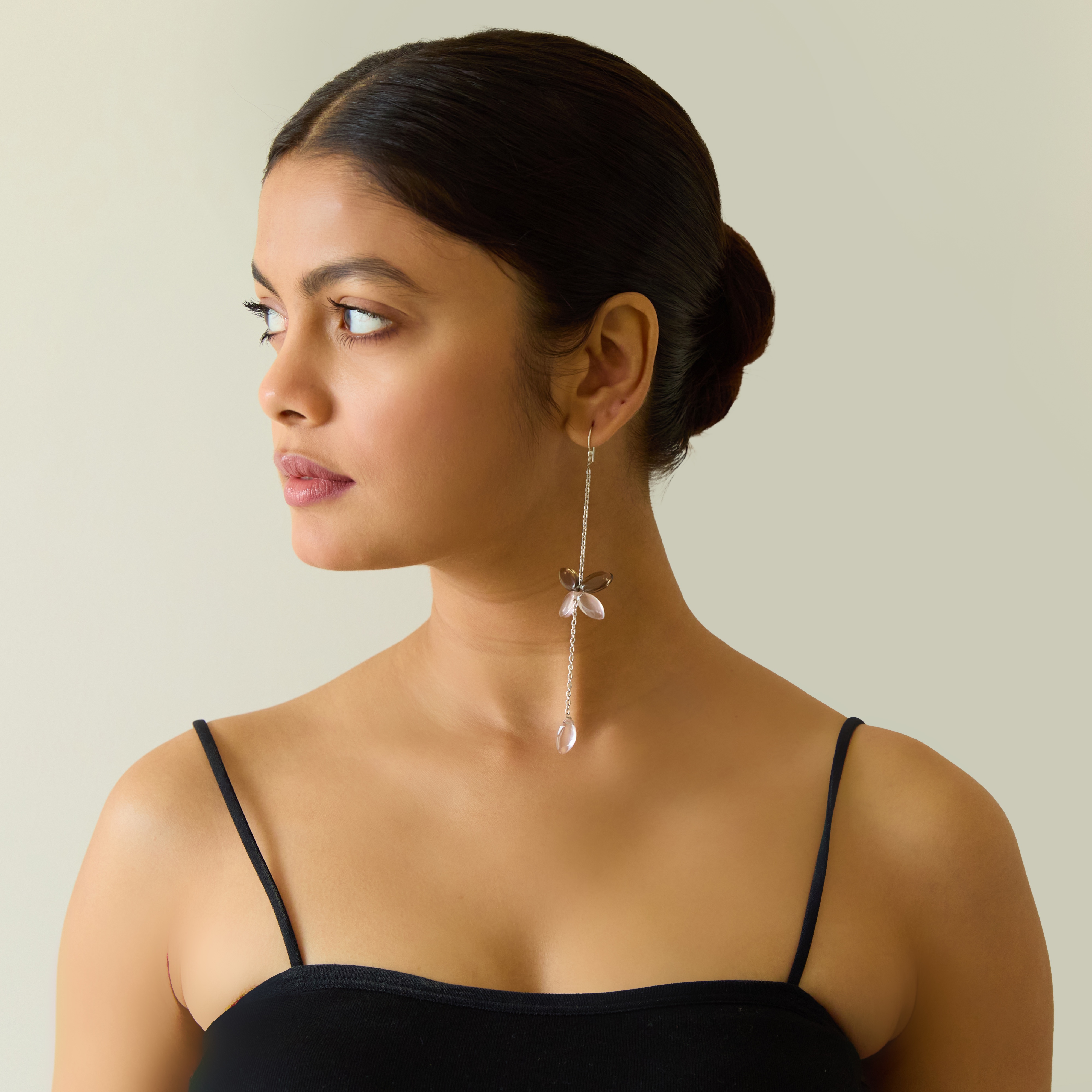 Butterfly Whisper Earrings — worn
