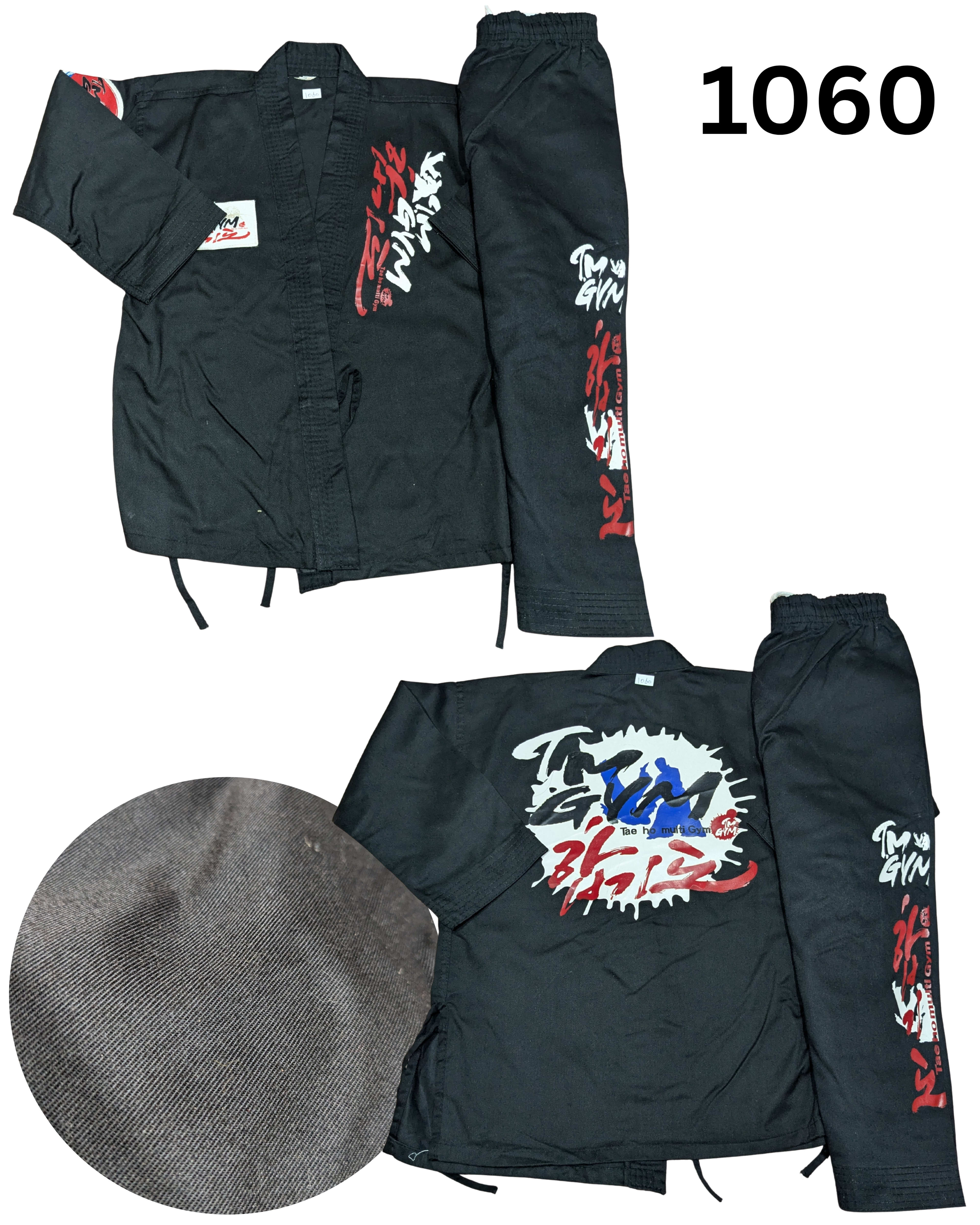 Taekwondo martial arts uniform (120 sized /black color )