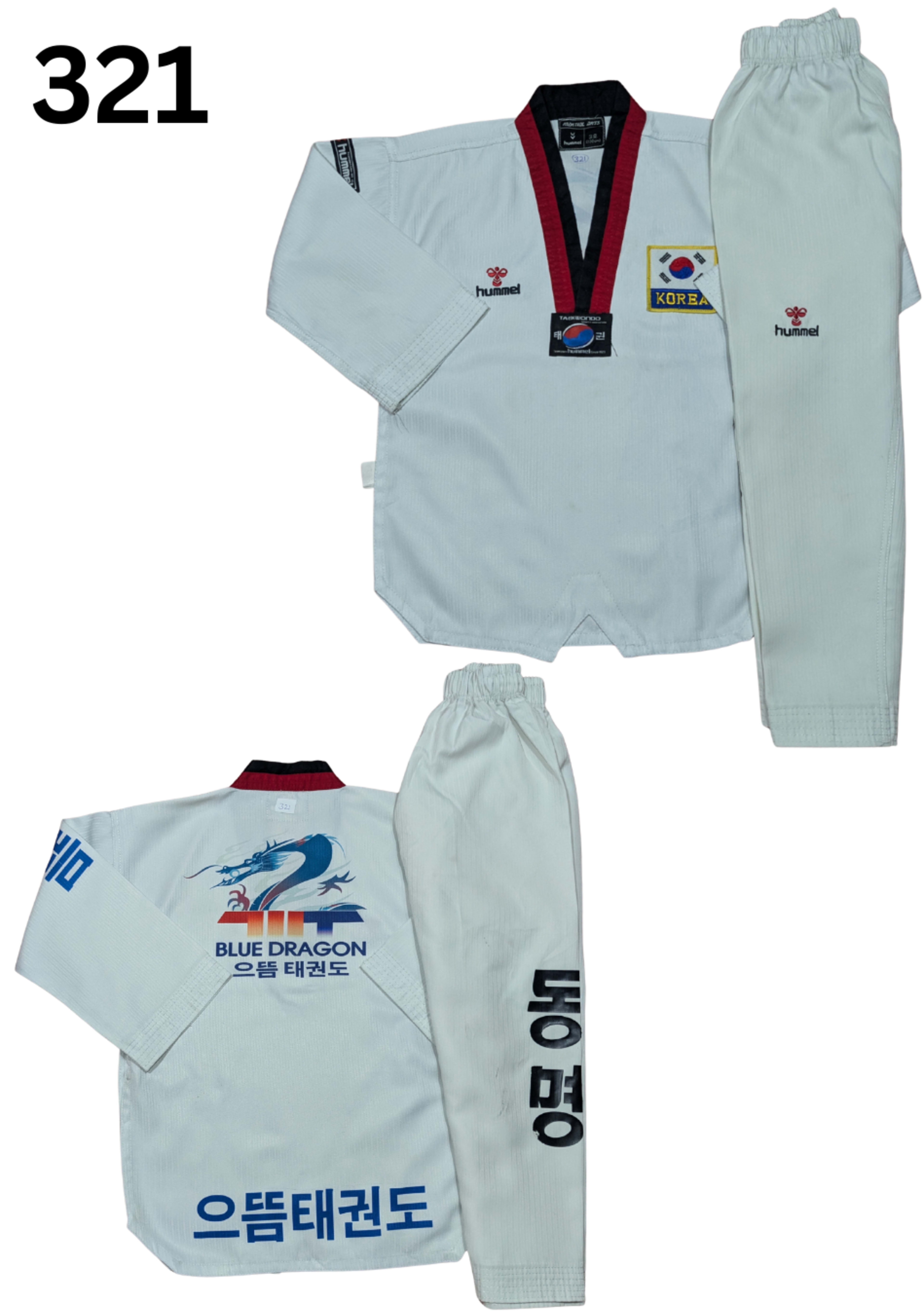 Taekwondo humal uniform (130 sized /white color )