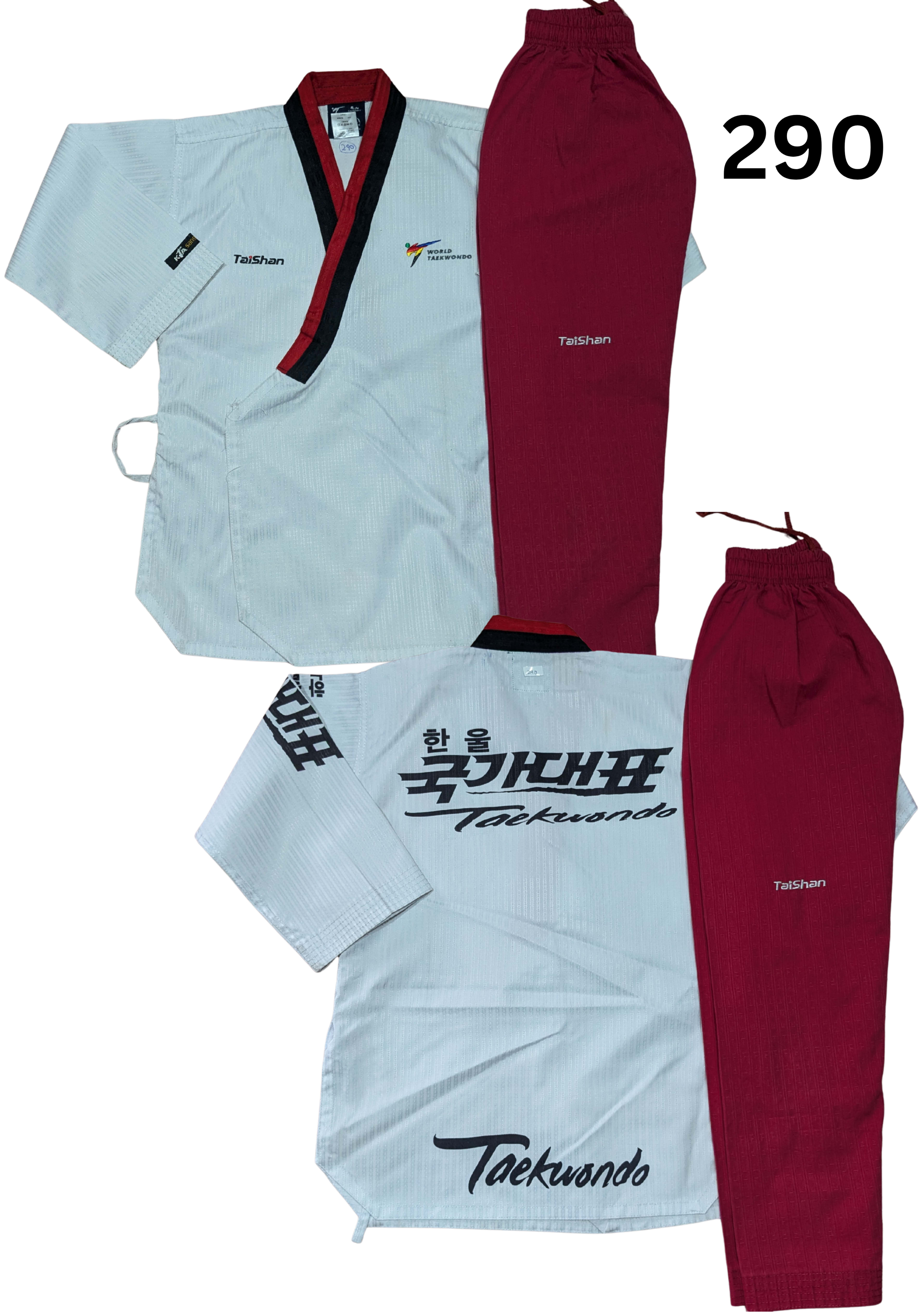 Taekwondo word taekwondo uniform (140 sized /white color )