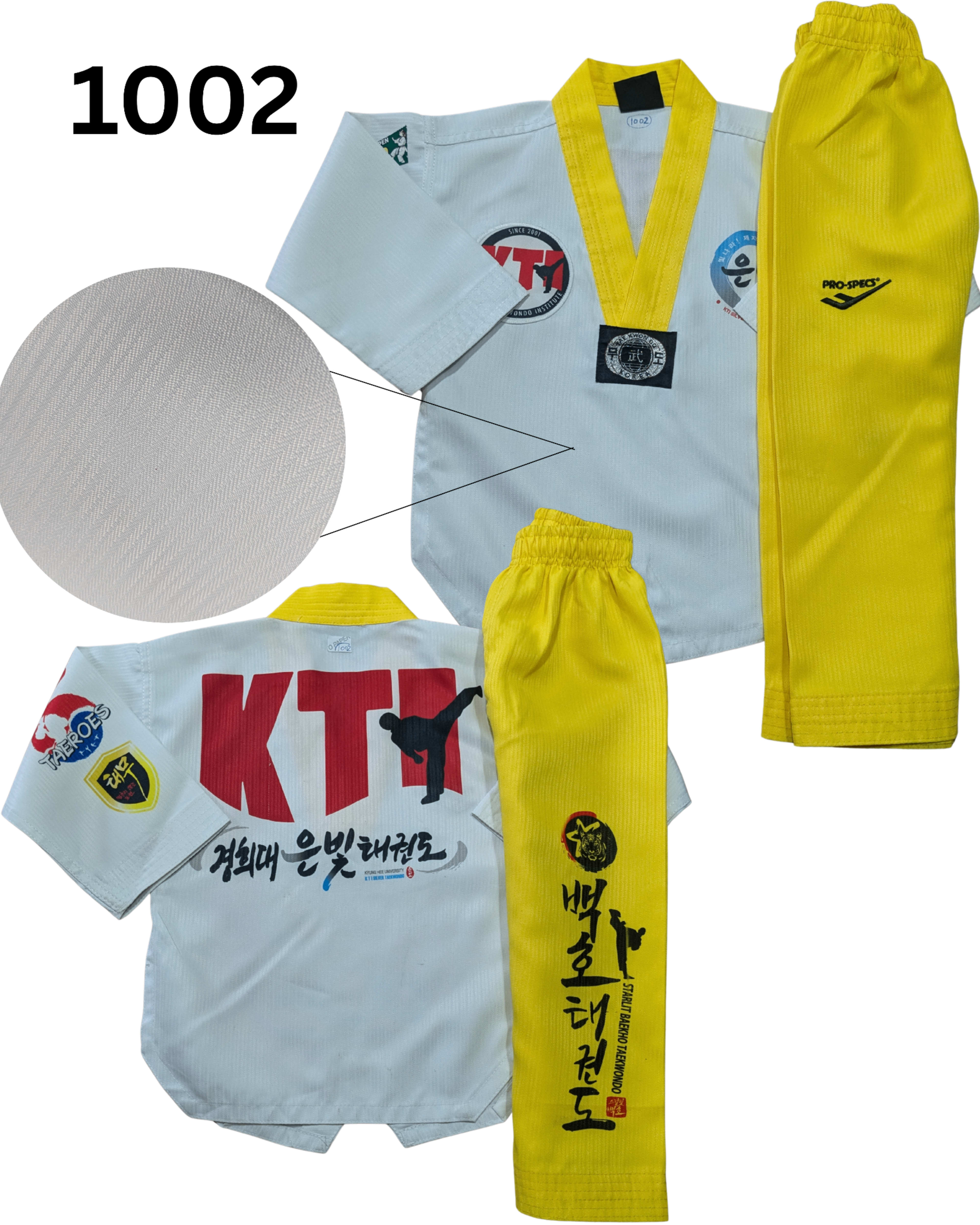 Taekwondo prospecs uniform (90 sized /white color )