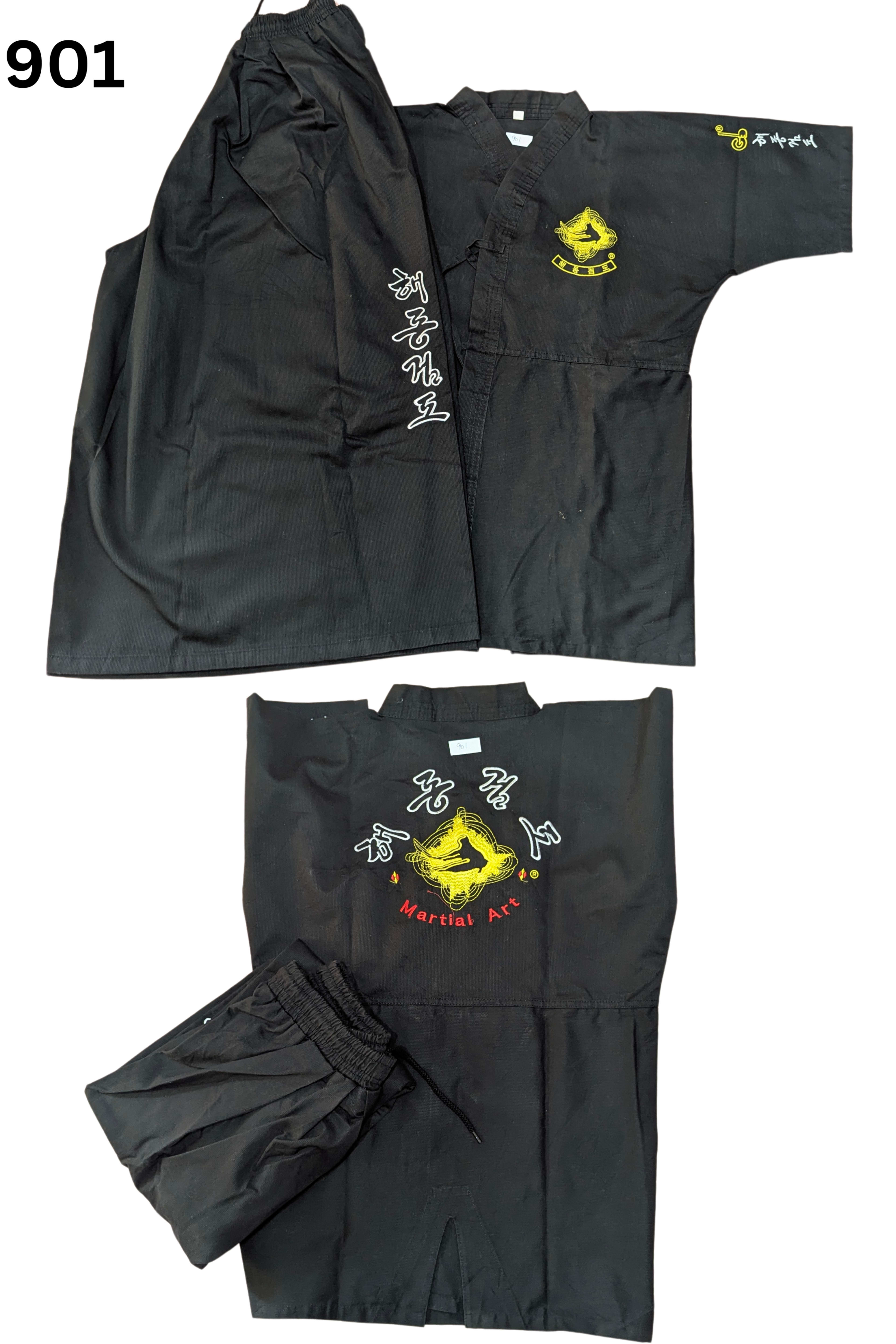 Taekwondo hapkido uniform (160 sized /black color )