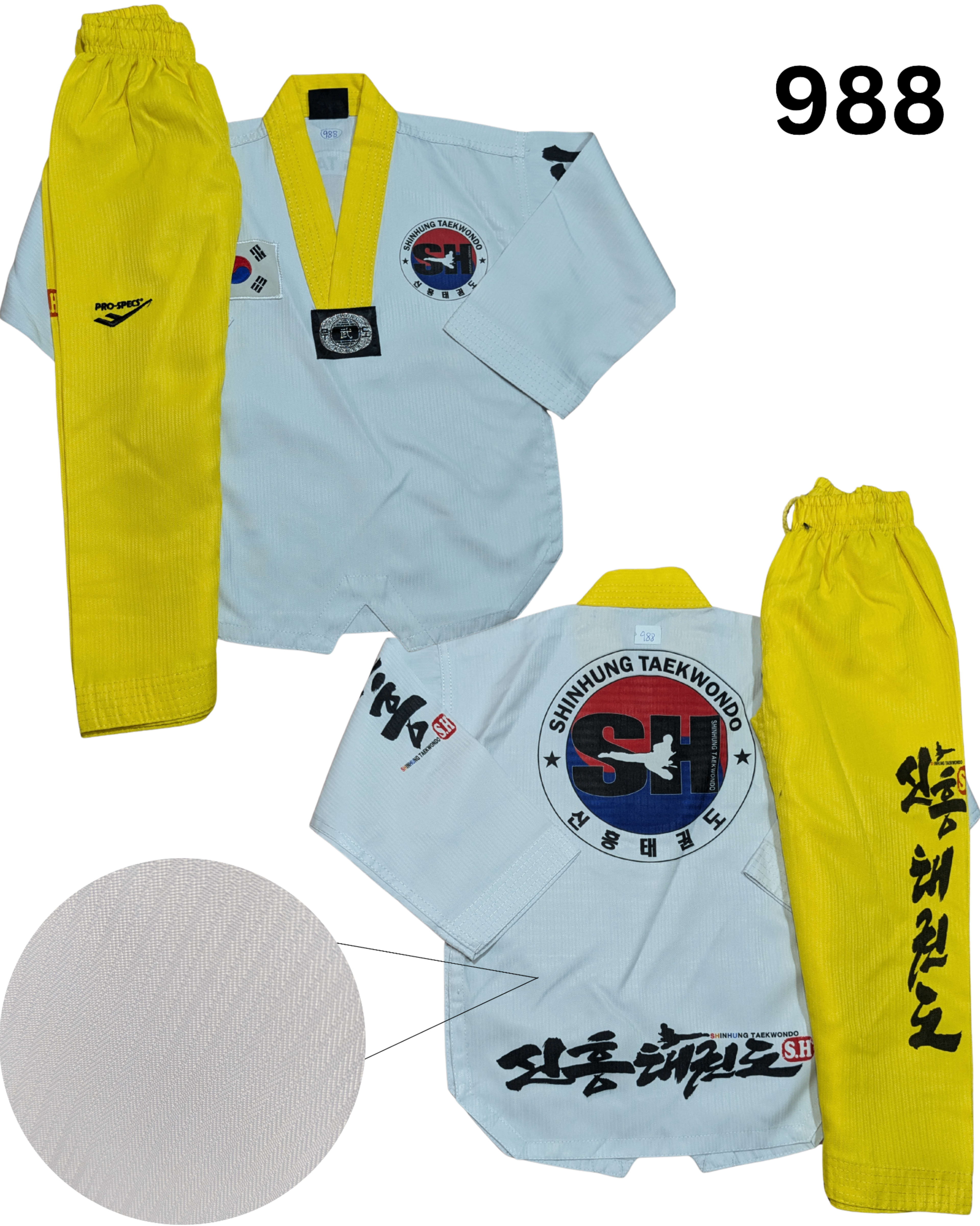 Taekwondo prospecs uniform (100 sized /white color )