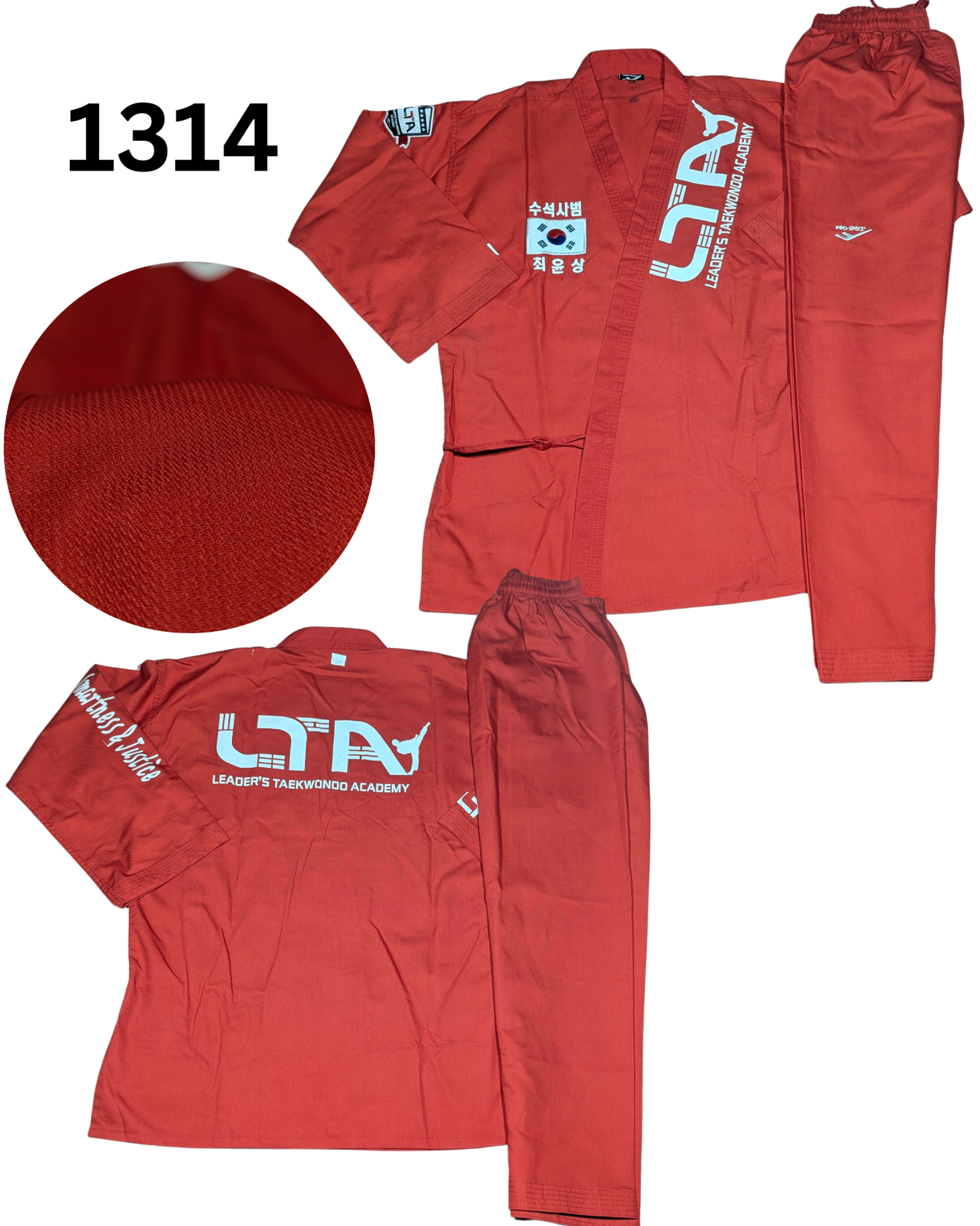 Taekwondo prospecs uniform (190 sized /red color )