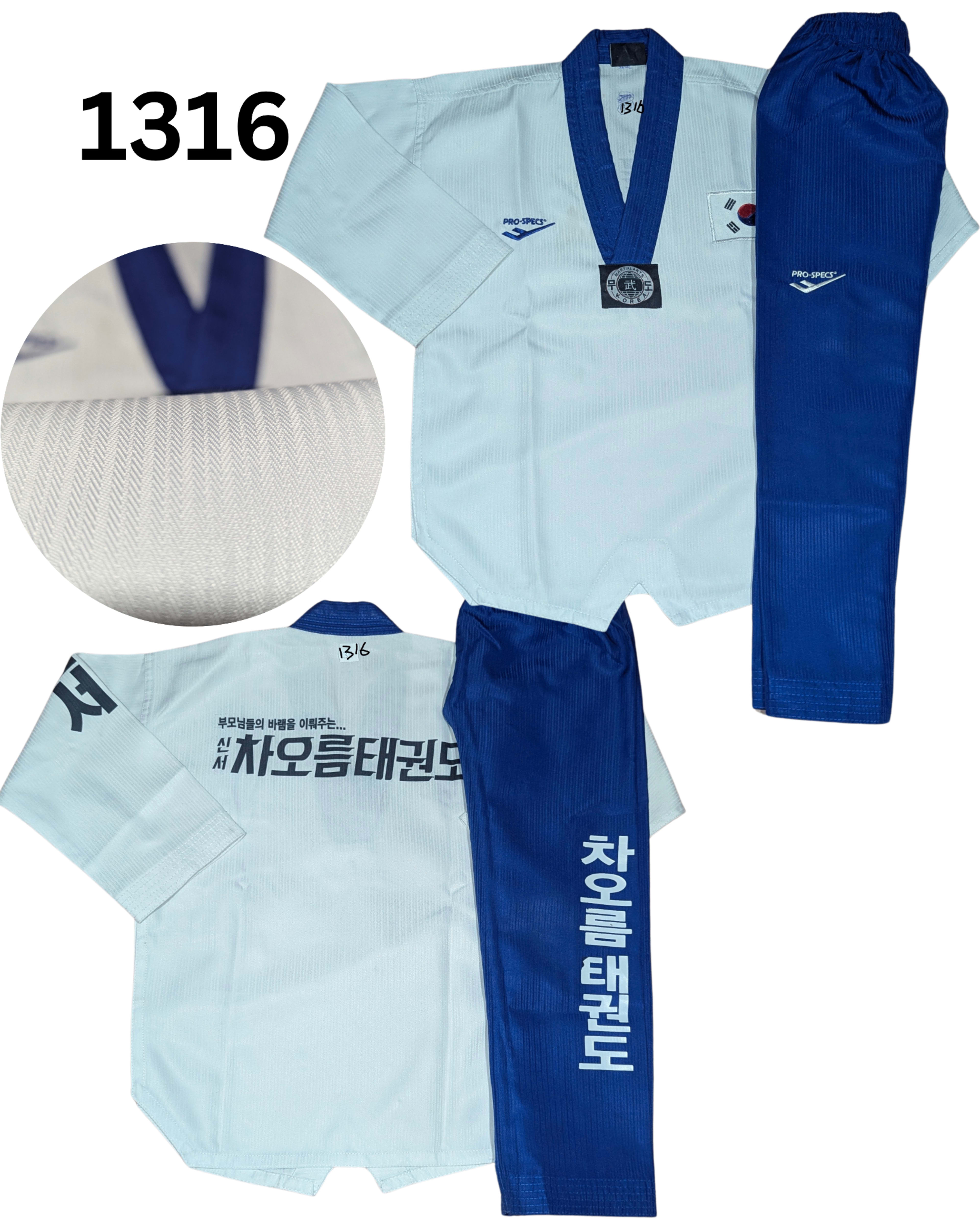 Taekwondo prospecs uniform (120 sized /white color )