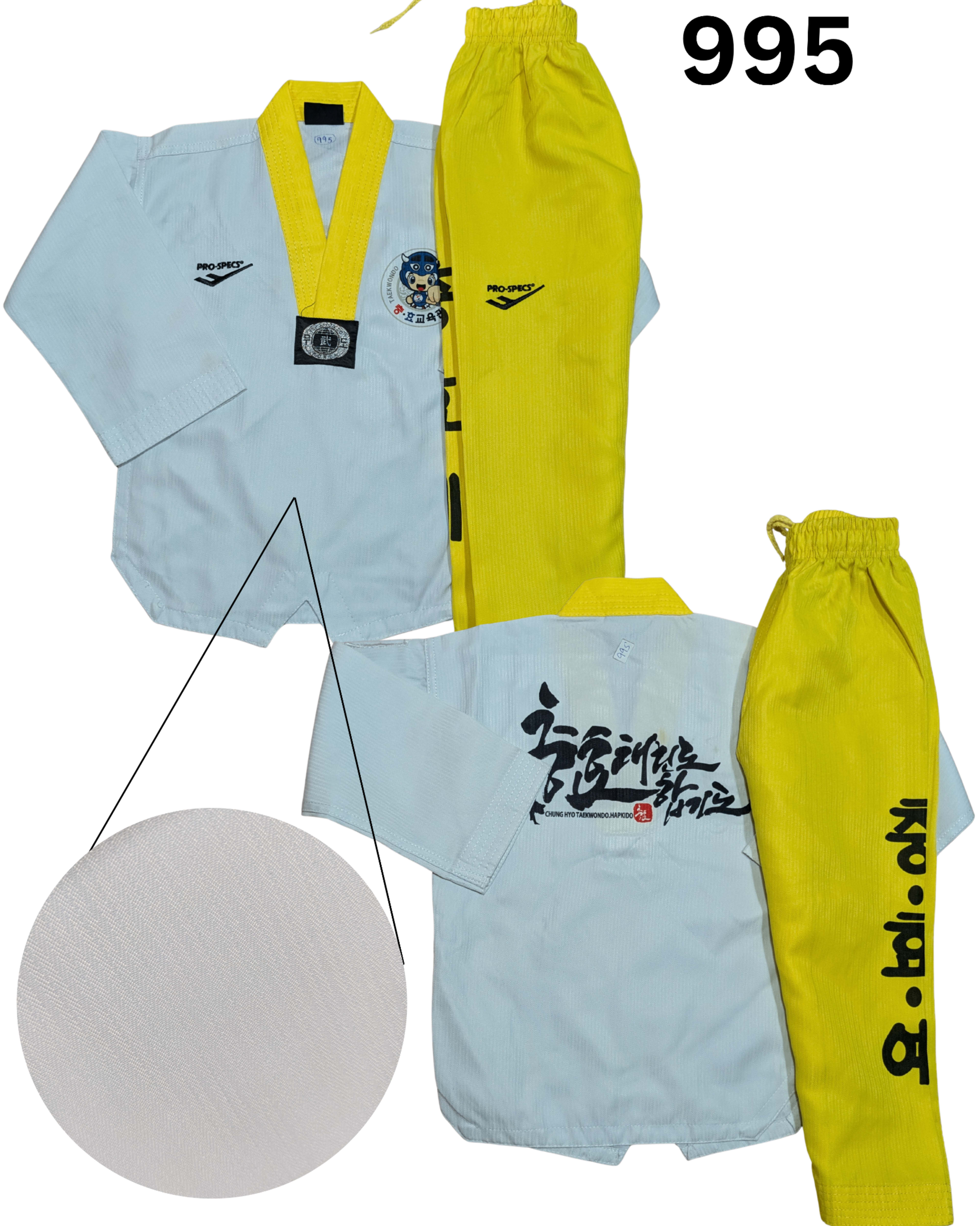 Taekwondo prospecs uniform (100 sized /white color )