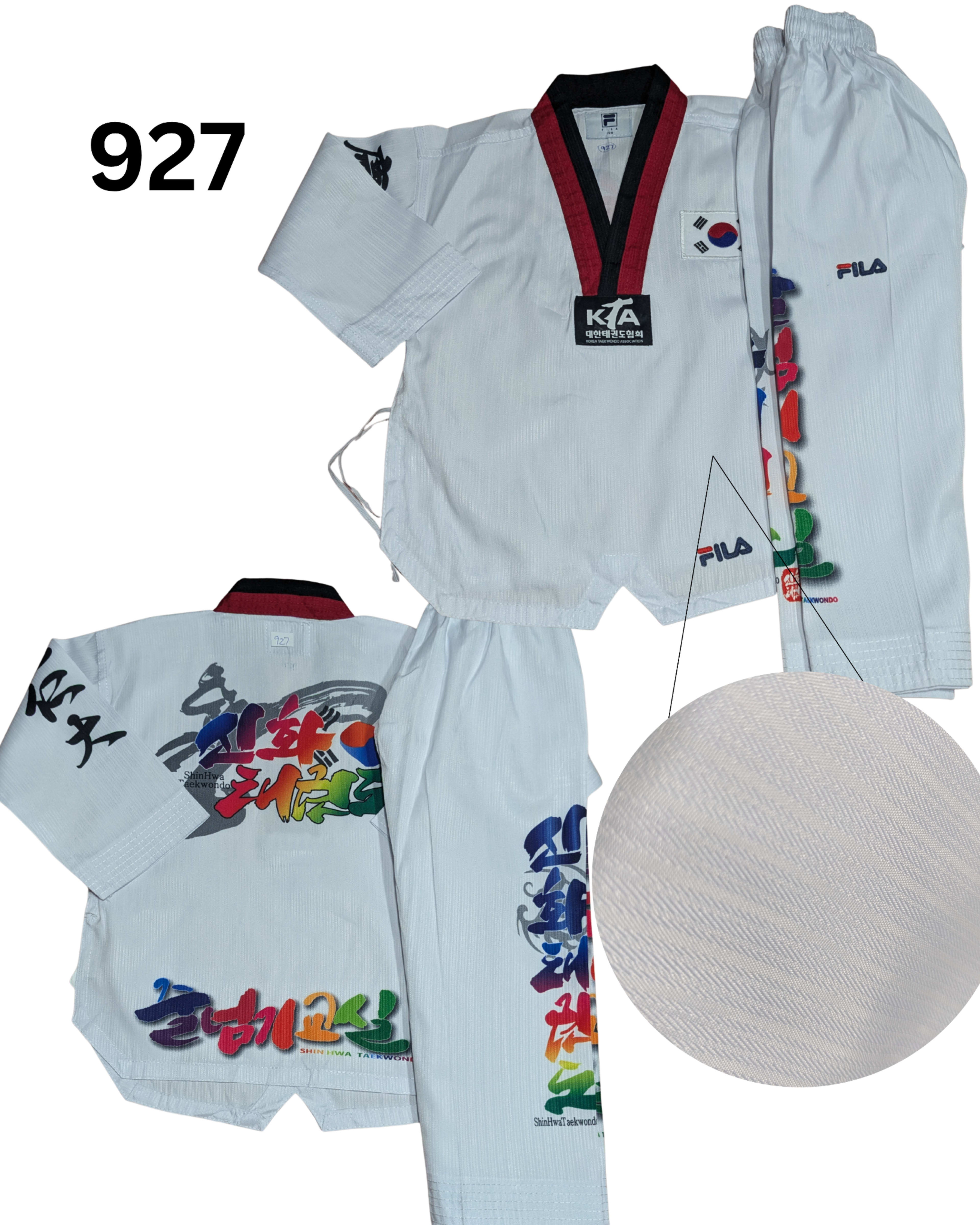 Taekwondo fila uniform (100 sized /white color )