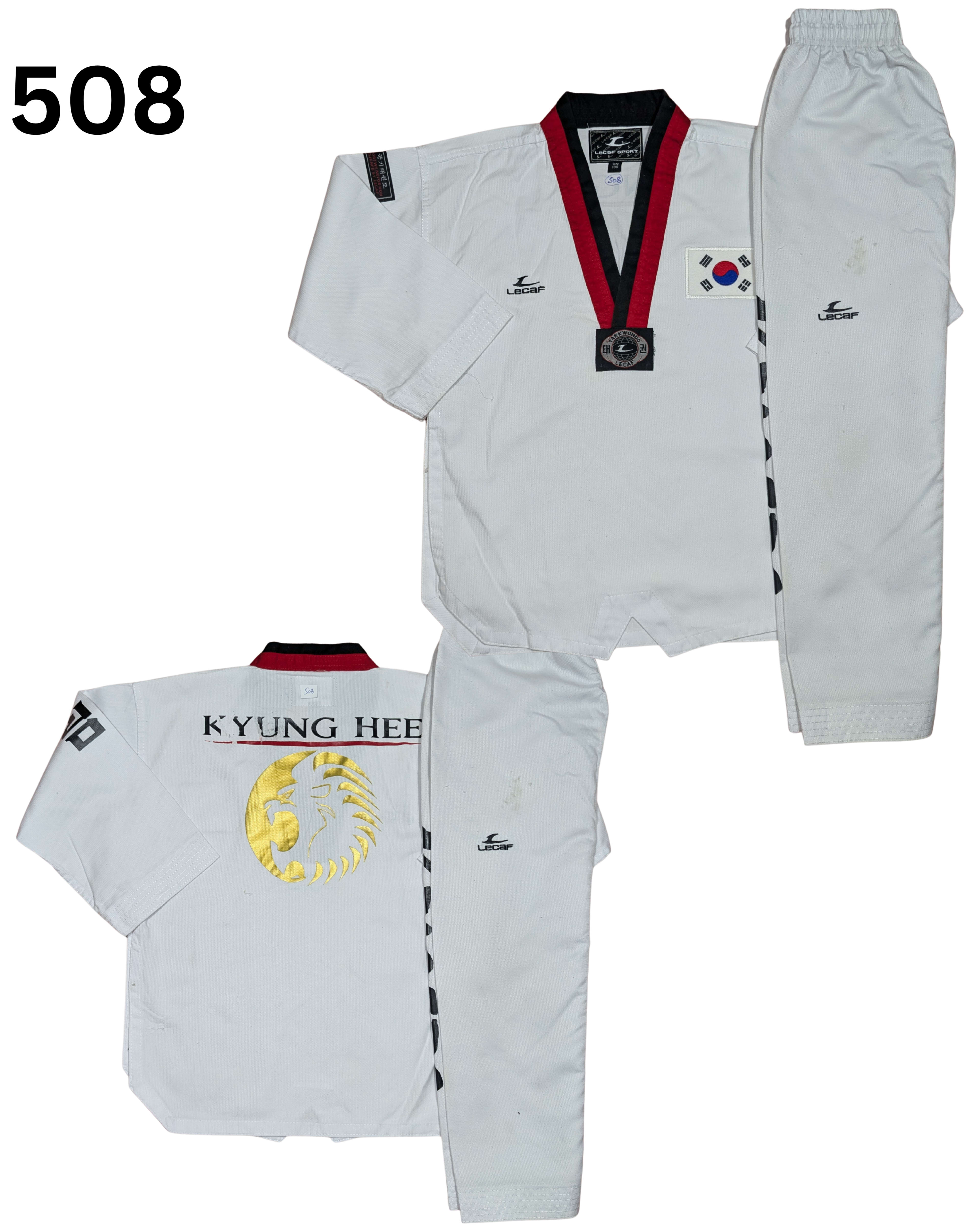 Taekwondo lecaf uniform (130 sized /white color )