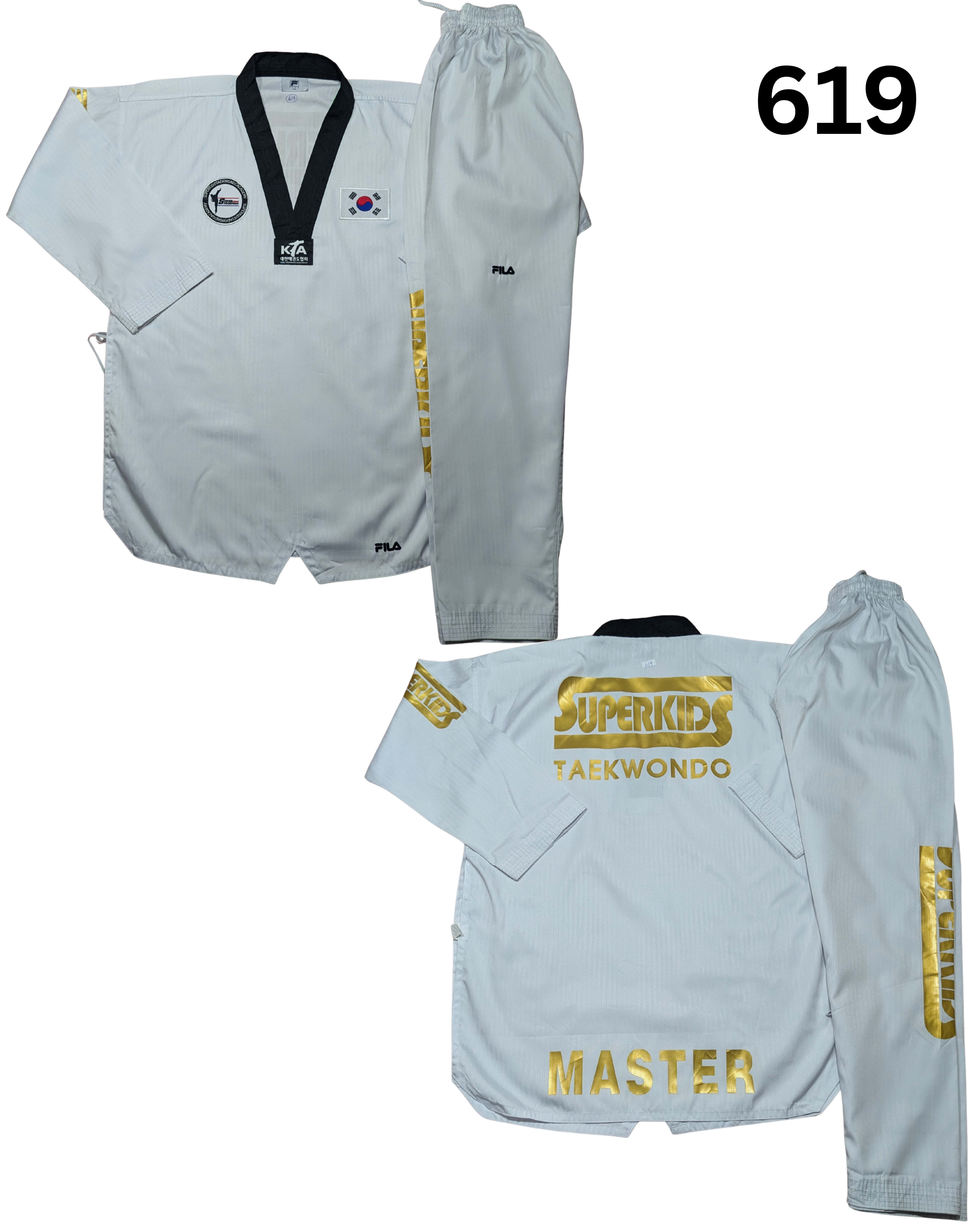 Taekwondo fila uniform (190 sized /white color )