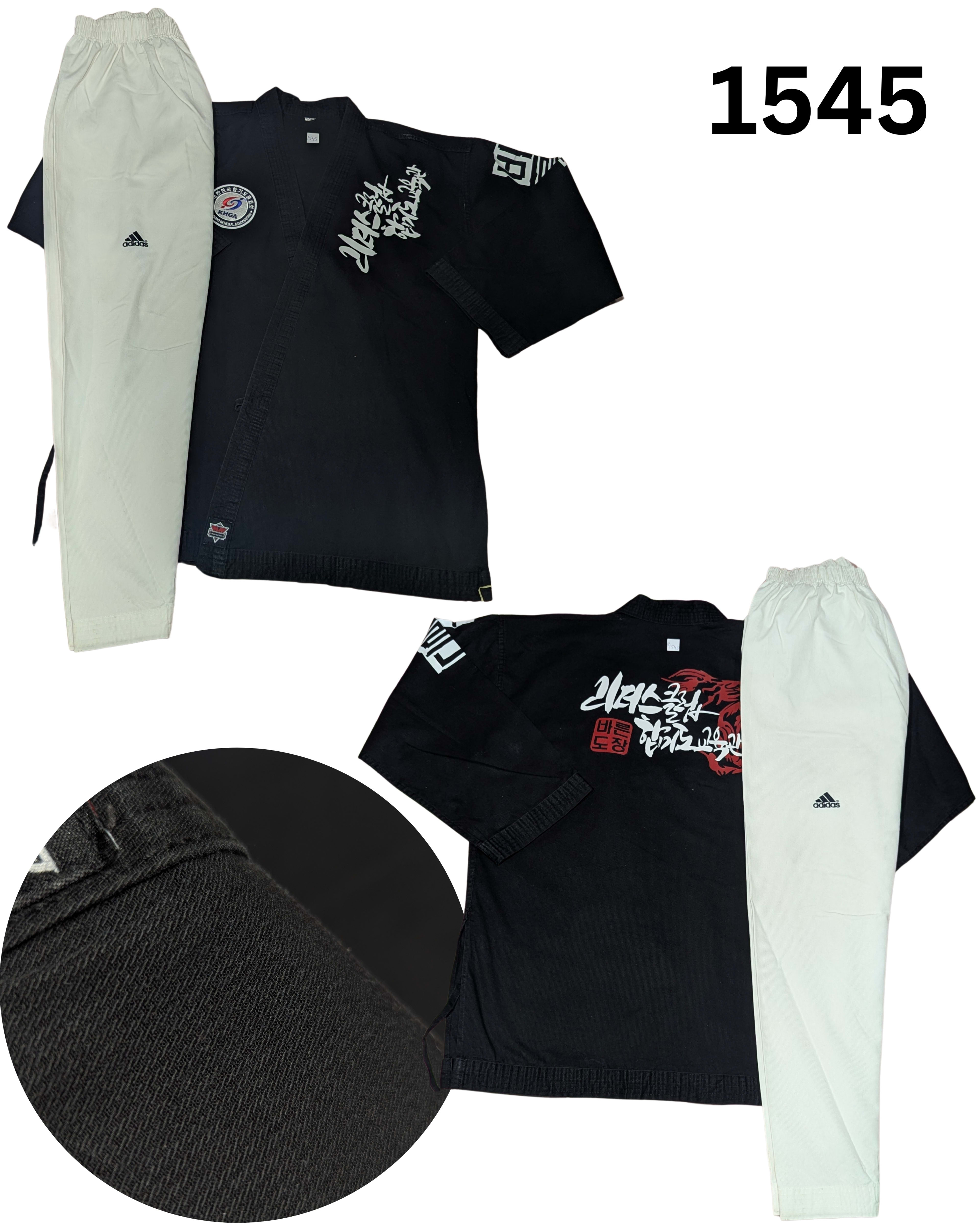 Taekwondo khga uniform (190 sized /black color )