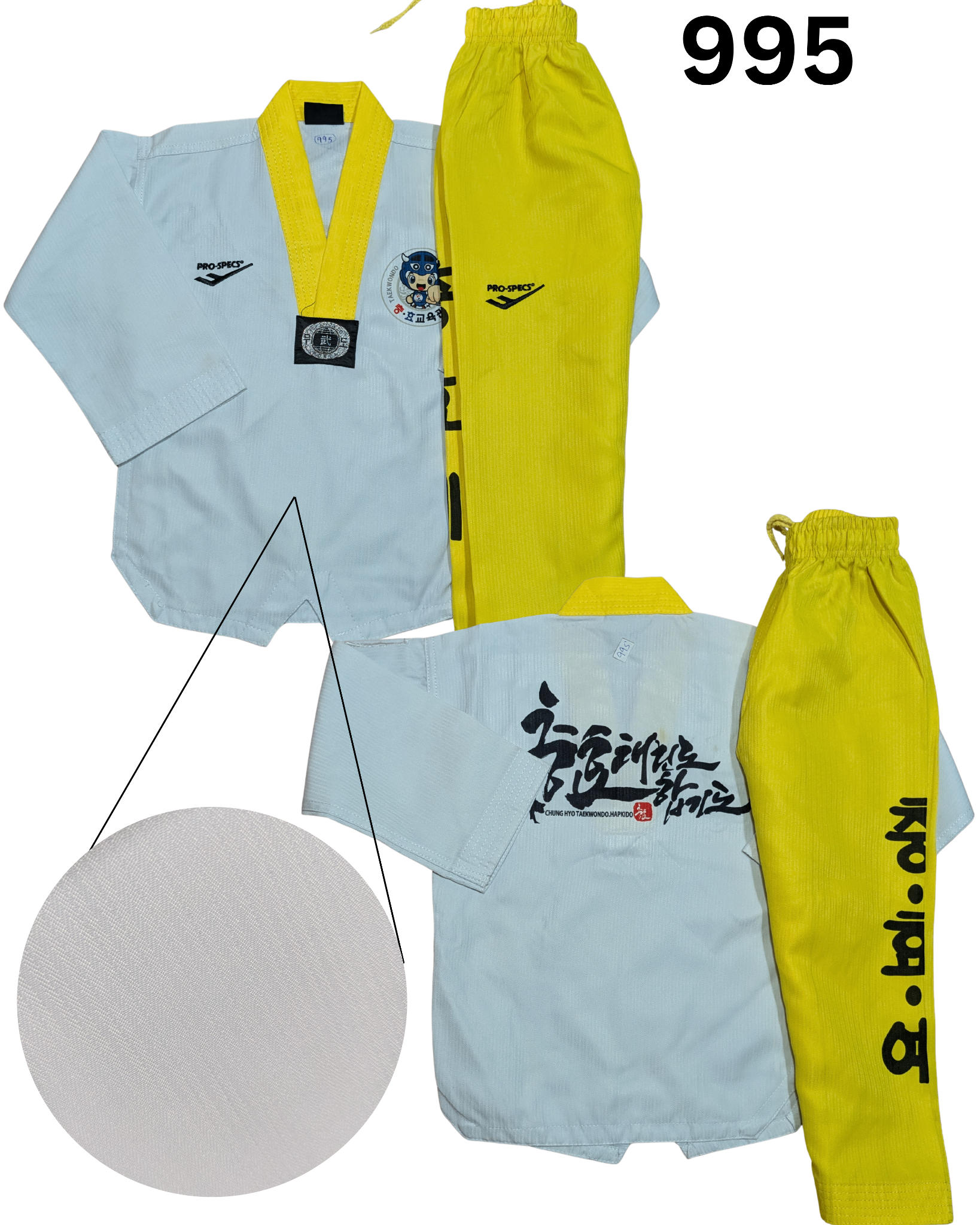 Taekwondo prospecs uniform (100 sized /white color )