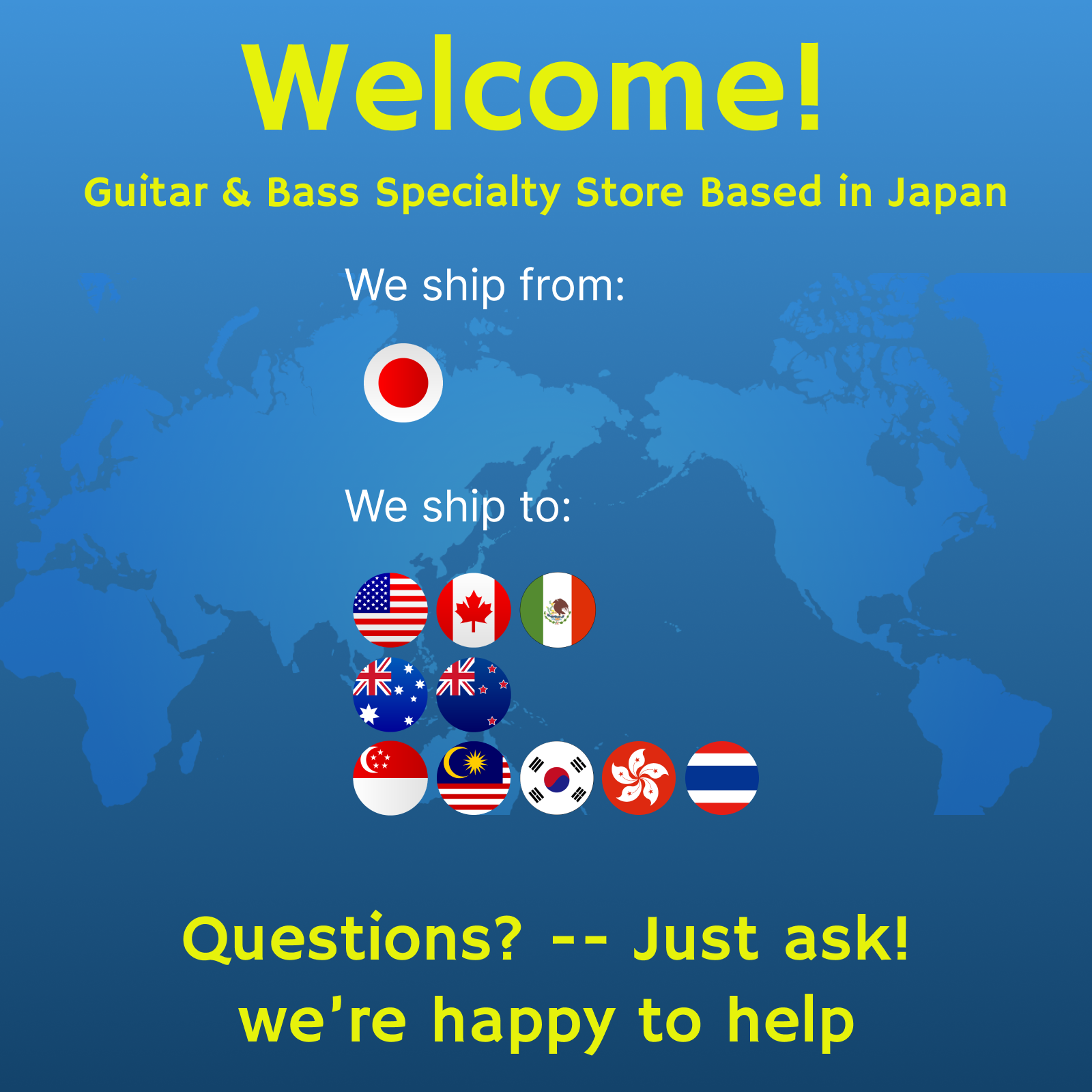 Welcome | Guitar & Bass Specialty Store Based in Japan