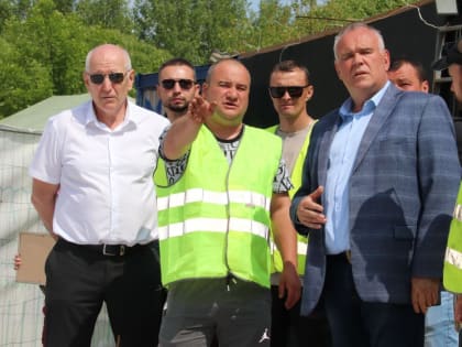 Глава Талдомского округа проверил ход строительства скейт-парка