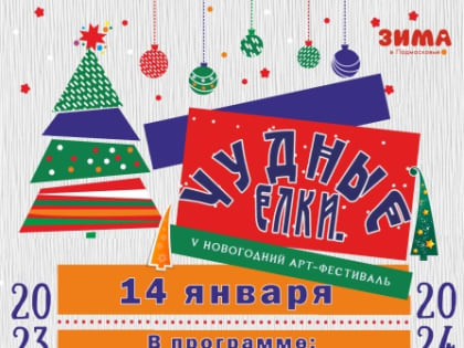 Парк усадьбы Кривякино в Воскресенске приглашает на торжественное закрытие V новогоднего арт-фестиваля «Чудные ёлки»