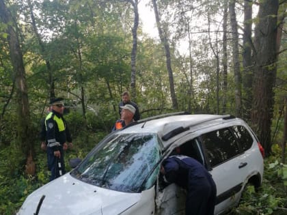 В Орехово-Зуевском округе спасли автоледи, попавшую в аварию