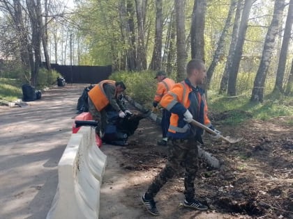 В Рузском округе приводят в порядок общественные территории и детские площадки