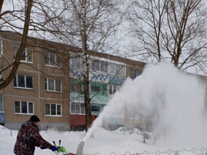 Уборка снега в Воскресенске