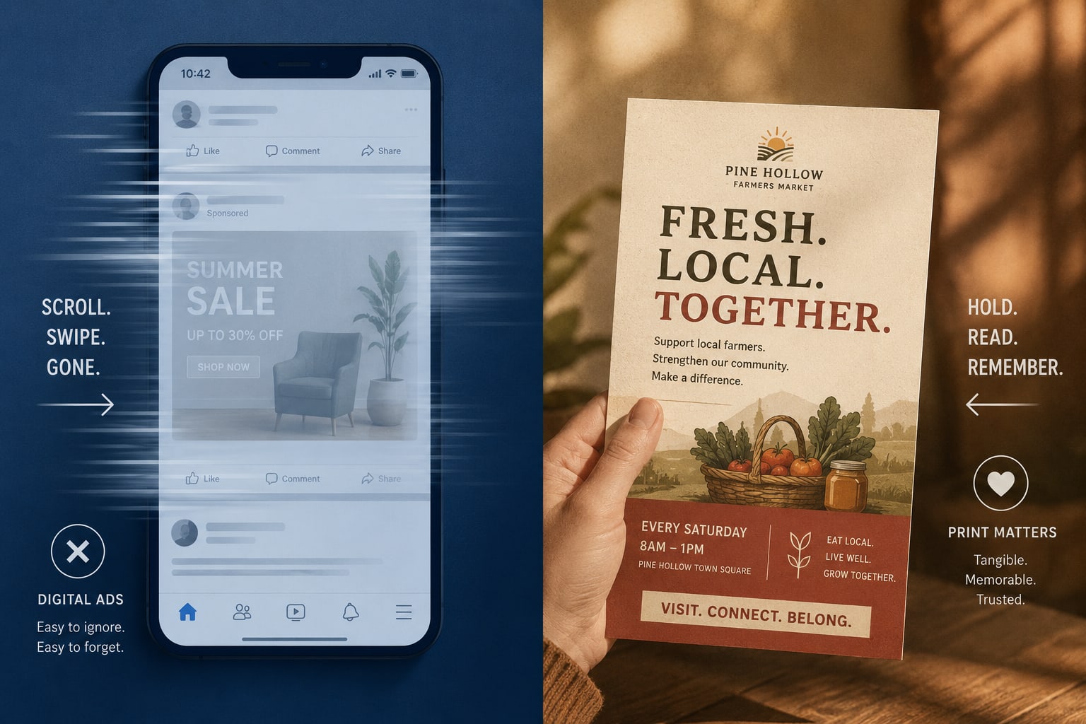 Why Flyers and Marketing Collaterals Still Matter in the Digital Age — What Print Does That Digital Can't — The Psychology of Physical Marketing — Concoct blog article