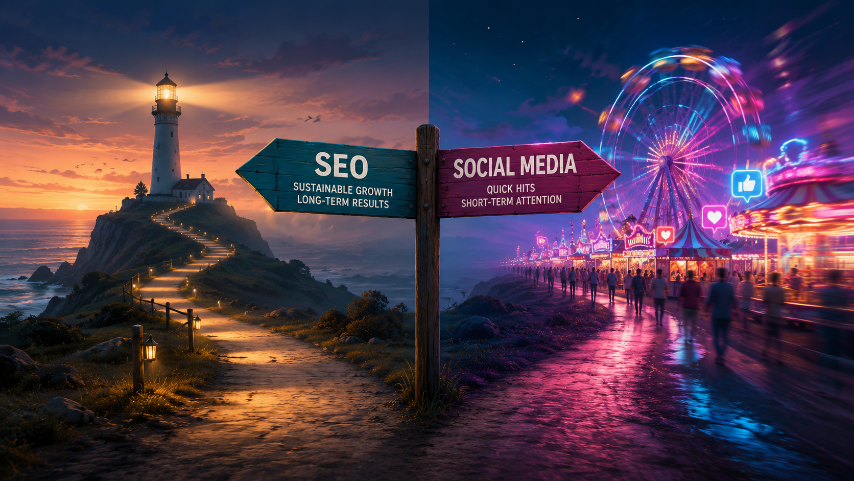 SEO vs Social Media Marketing: Where Should Businesses Invest First? — Concoct blog article