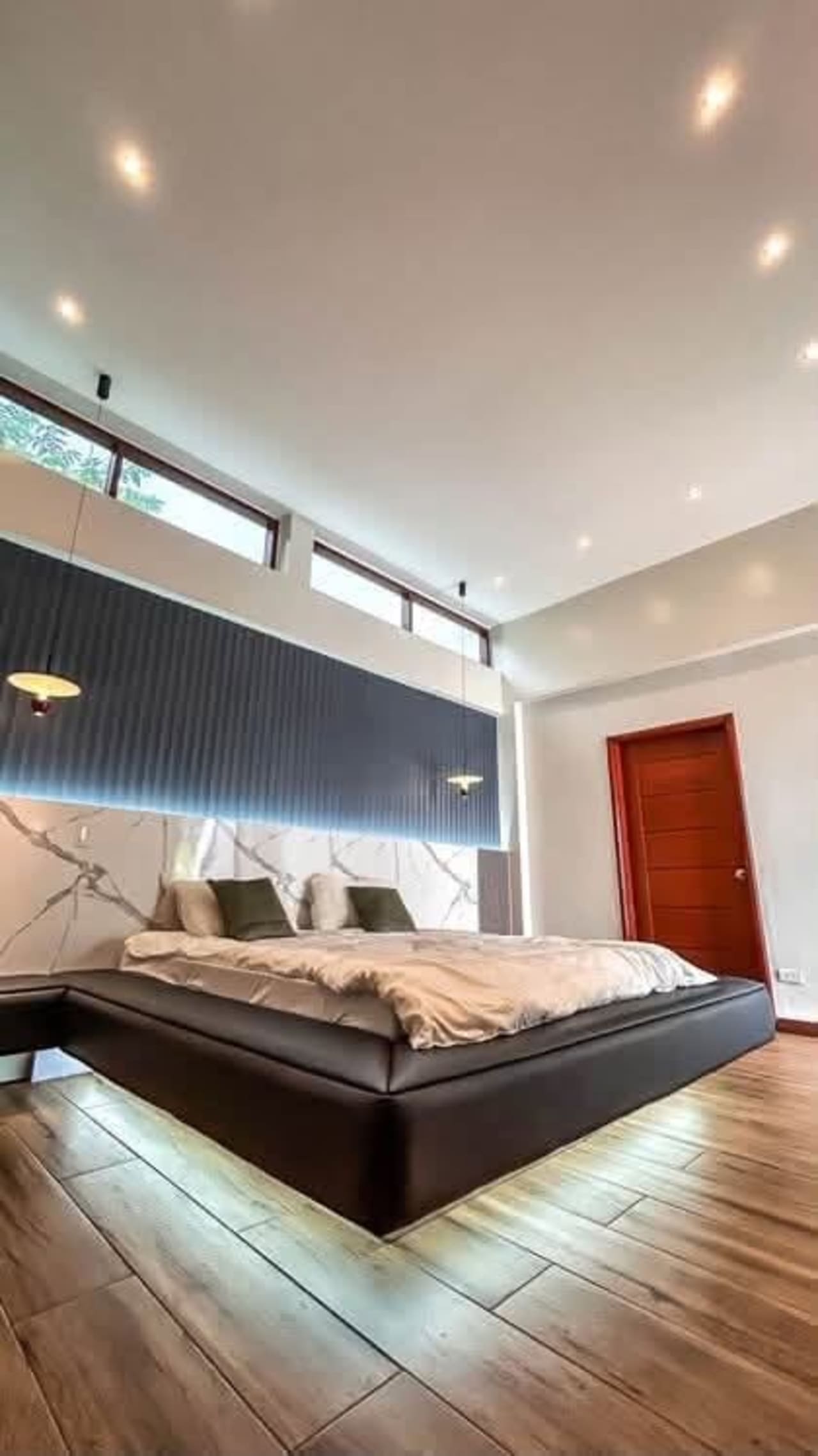 Large bedroom with modern interior in luxury home for sale in Vista Grande Cebu City