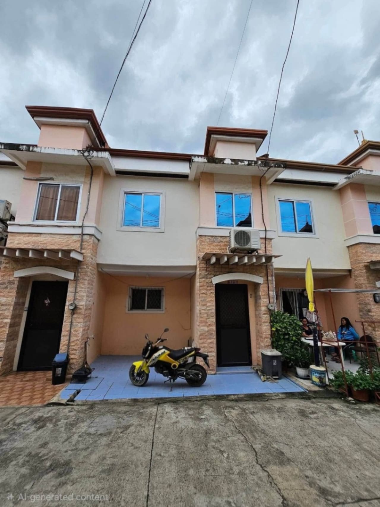 2-storey townhouse for sale in Consolacion Cebu with renovated exterior and parking space