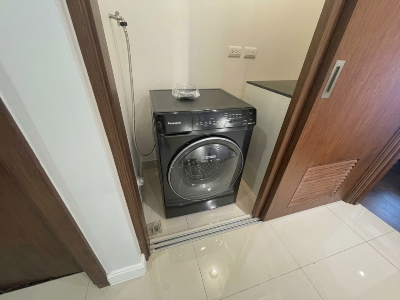 Built-in washer and dryer inside fully furnished 1-bedroom condo at The Alcoves Ayala Center Cebu