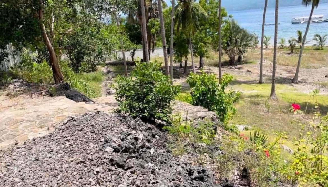 Coastal property in Santander, Cebu, showing the beachfront and surrounding landscape of a seafront lot for sale