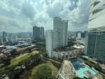 Mountain view from 22nd-floor corner studio condo at Solinea Tower 4 Cebu City