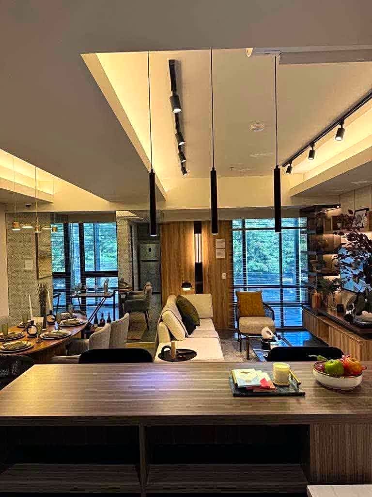 Luxury 2-bedroom suite living area and kitchen at Lucima Residences Cebu City