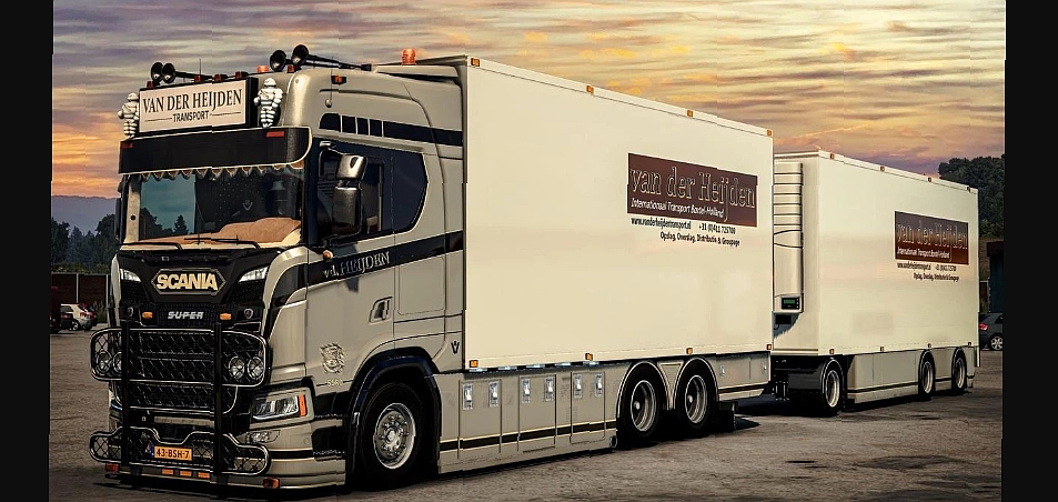 МОД Scania NG S580 V8 Thermo Line Tandem   trailer v1.0 ДЛЯ EURO TRUCK SIMULATOR 2