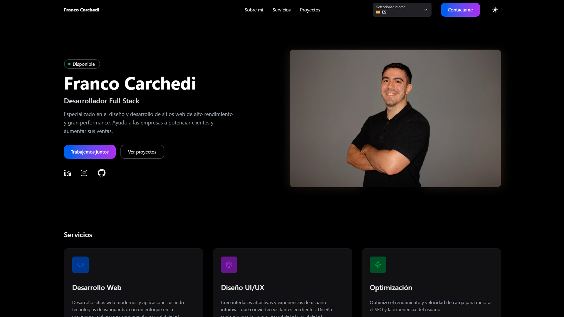 Franco Carchedi: Portfolio