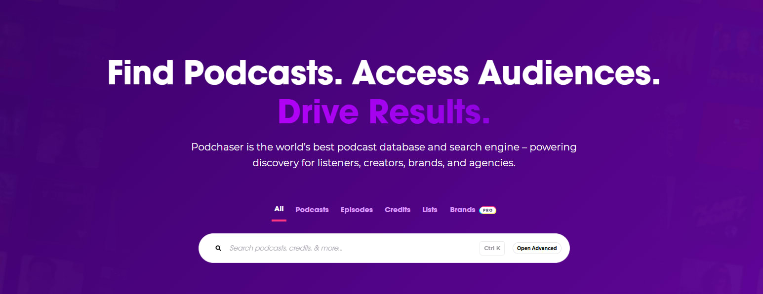 Podchaser Pro Dashboard
