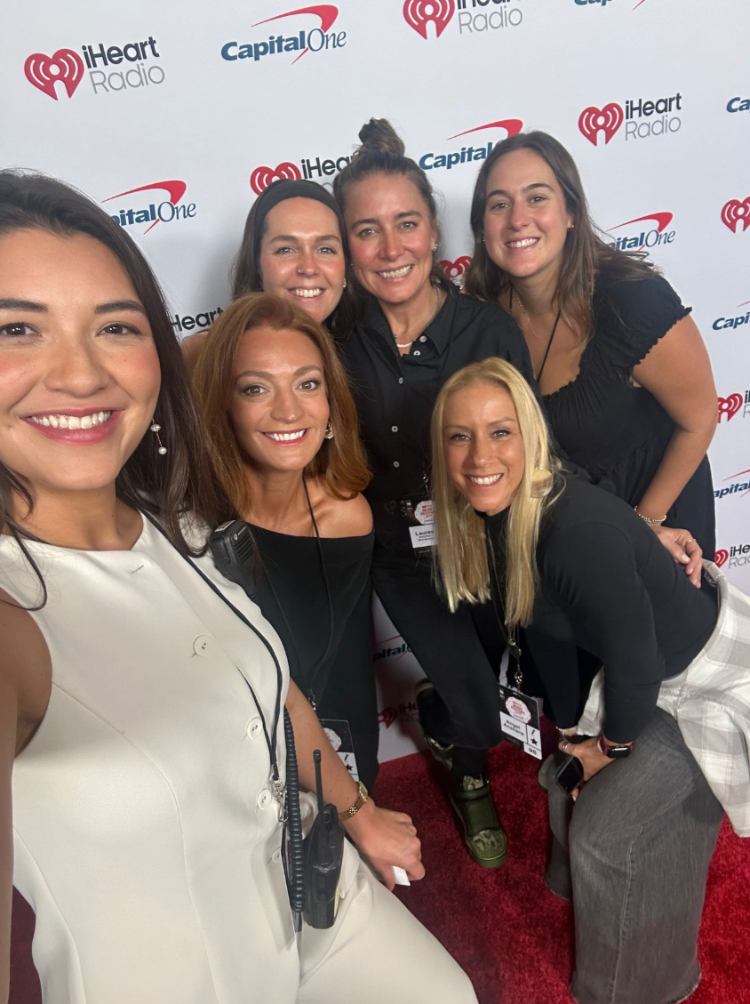 Team selfie on the red carpet